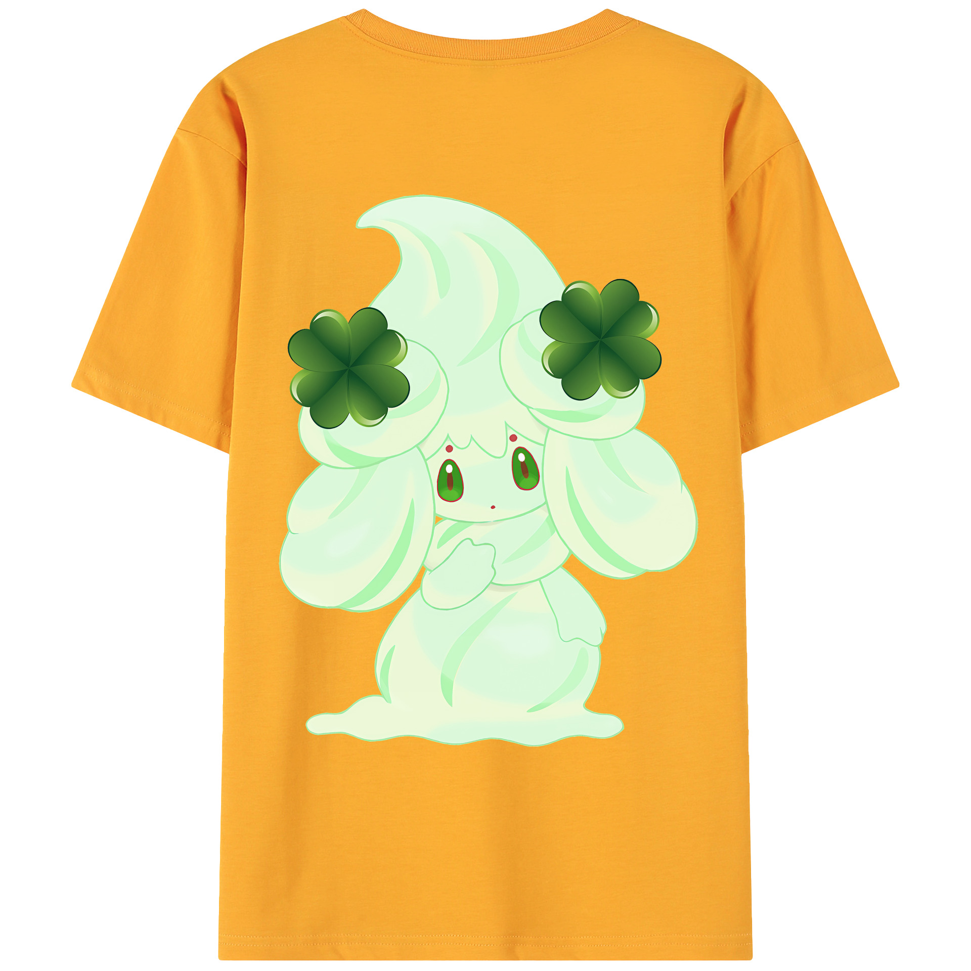（画像用） ポケットモンスター Pokémon 綿100％ メンズ半袖Tシャツ（バックプリント） 通気性