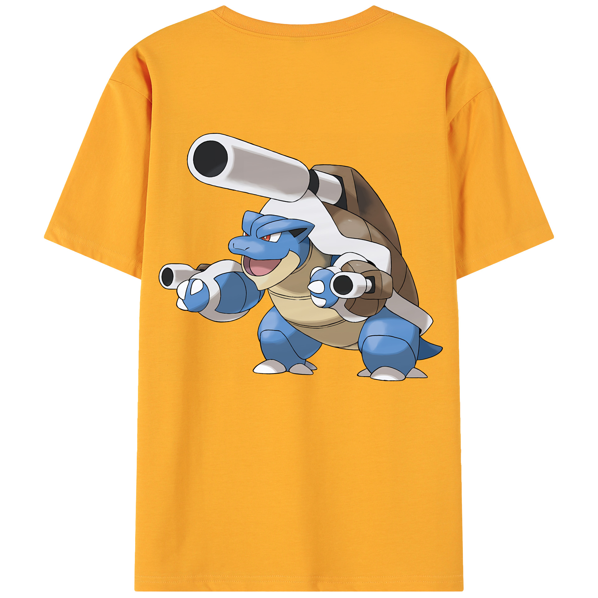 （画像用） ポケットモンスター Pokémon 綿100％ メンズ半袖Tシャツ（バックプリント） 通気性