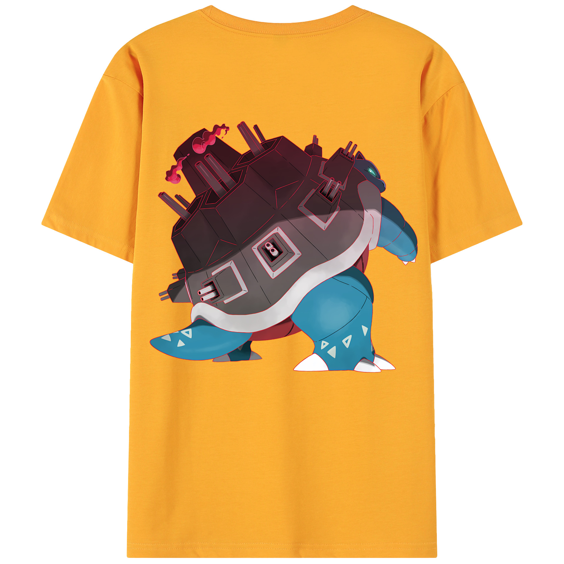 （画像用） ポケットモンスター Pokémon 綿100％ メンズ半袖Tシャツ（バックプリント） 通気性