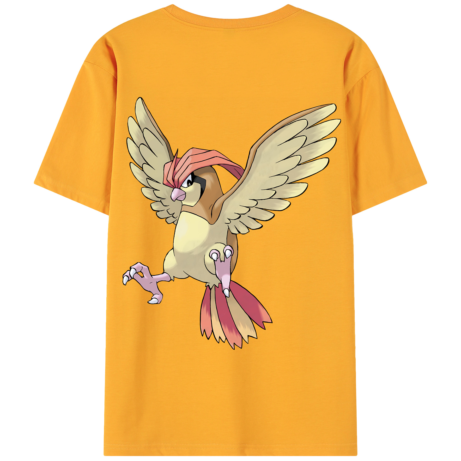 （画像用） ポケットモンスター Pokémon 綿100％ メンズ半袖Tシャツ（バックプリント） 通気性