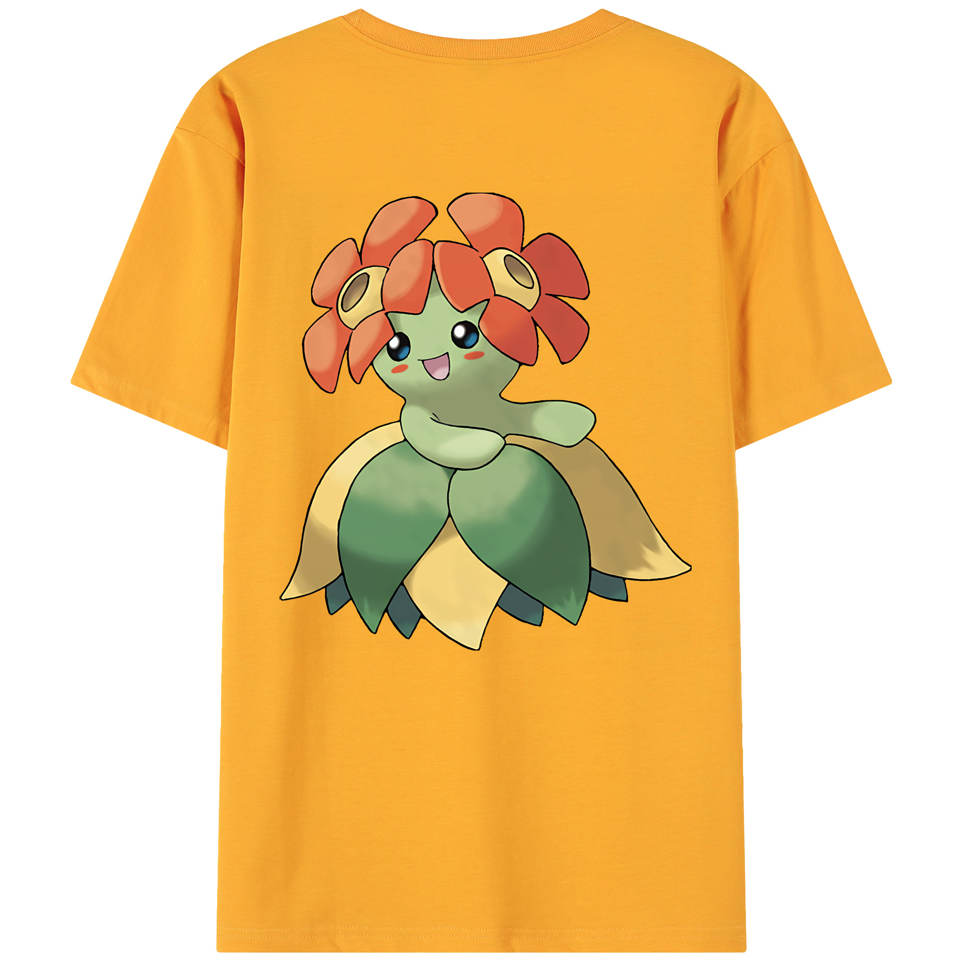 （画像用） ポケットモンスター Pokémon 綿100％ メンズ半袖Tシャツ（バックプリント） 通気性