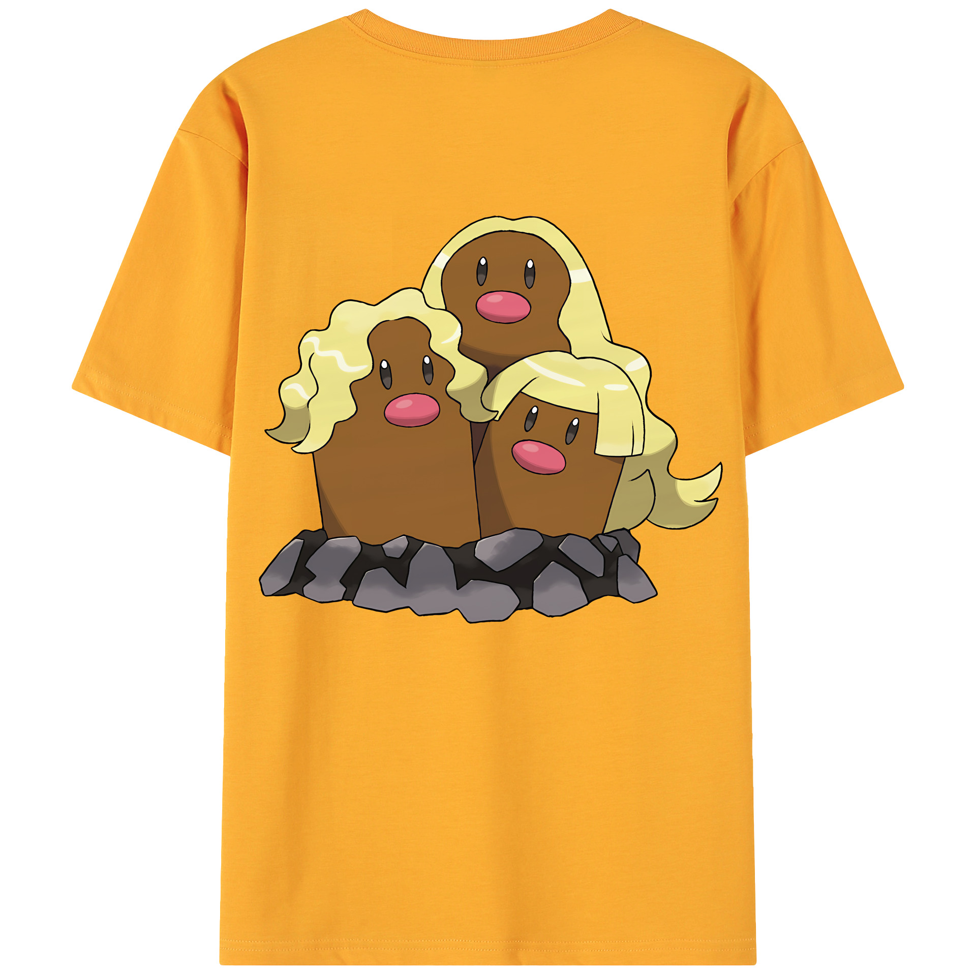 （画像用） ポケットモンスター Pokémon 綿100％ メンズ半袖Tシャツ（バックプリント） 通気性
