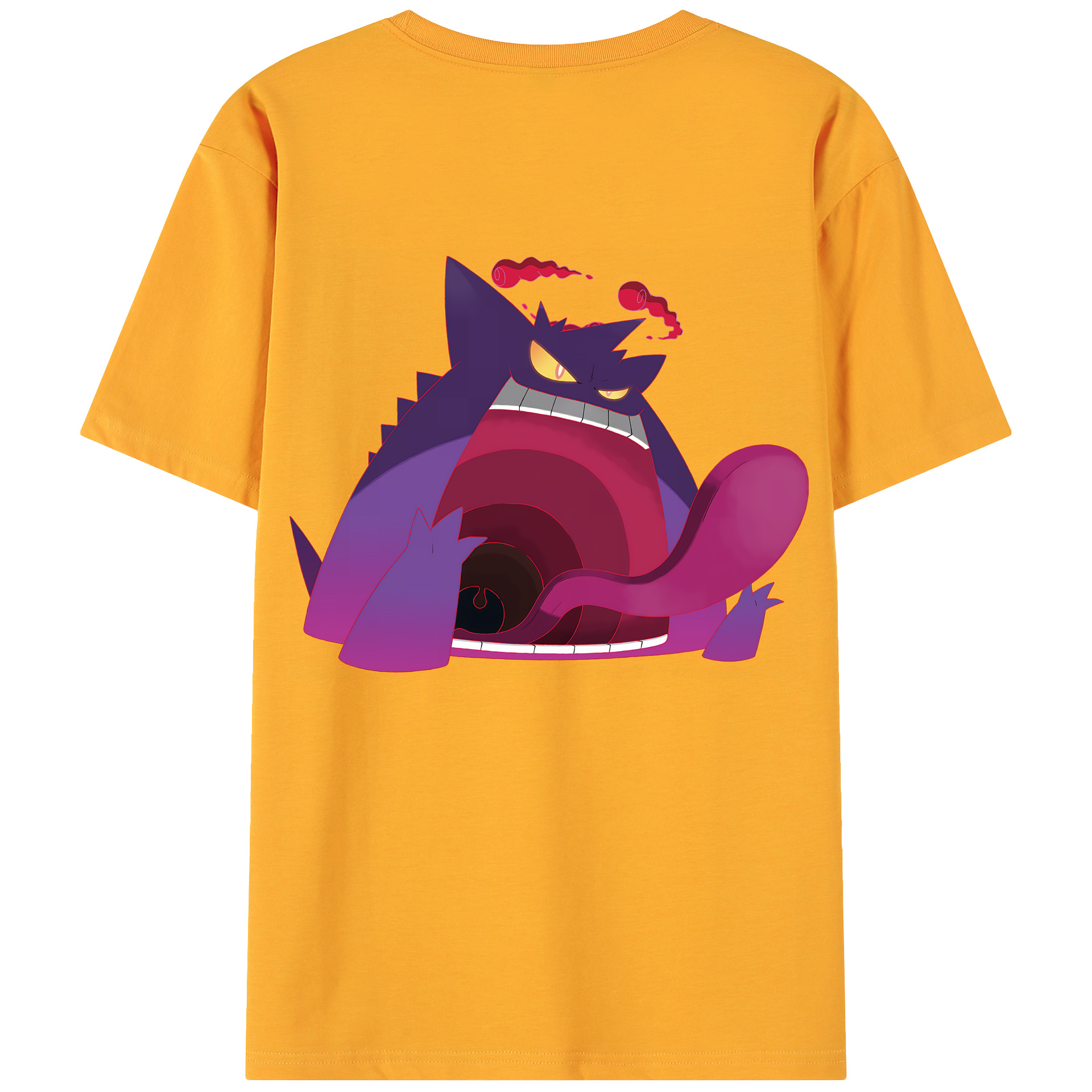 （画像用） ポケットモンスター Pokémon 綿100％ メンズ半袖Tシャツ（バックプリント） 通気性