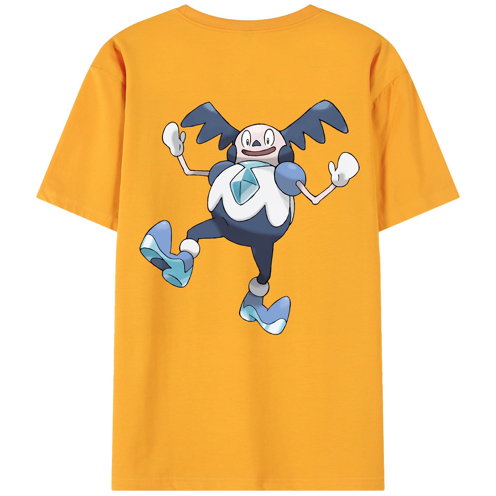 （画像用） ポケットモンスター Pokémon 綿100％ メンズ半袖Tシャツ（バックプリント） 通気性