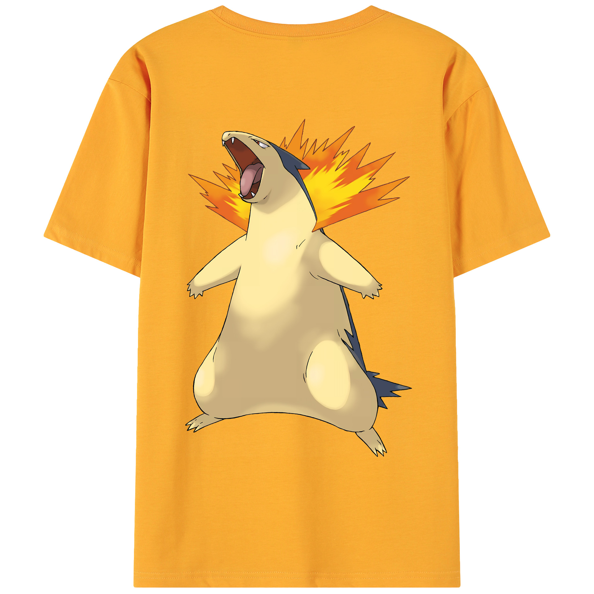 （画像用） ポケットモンスター Pokémon 綿100％ メンズ半袖Tシャツ（バックプリント） 通気性