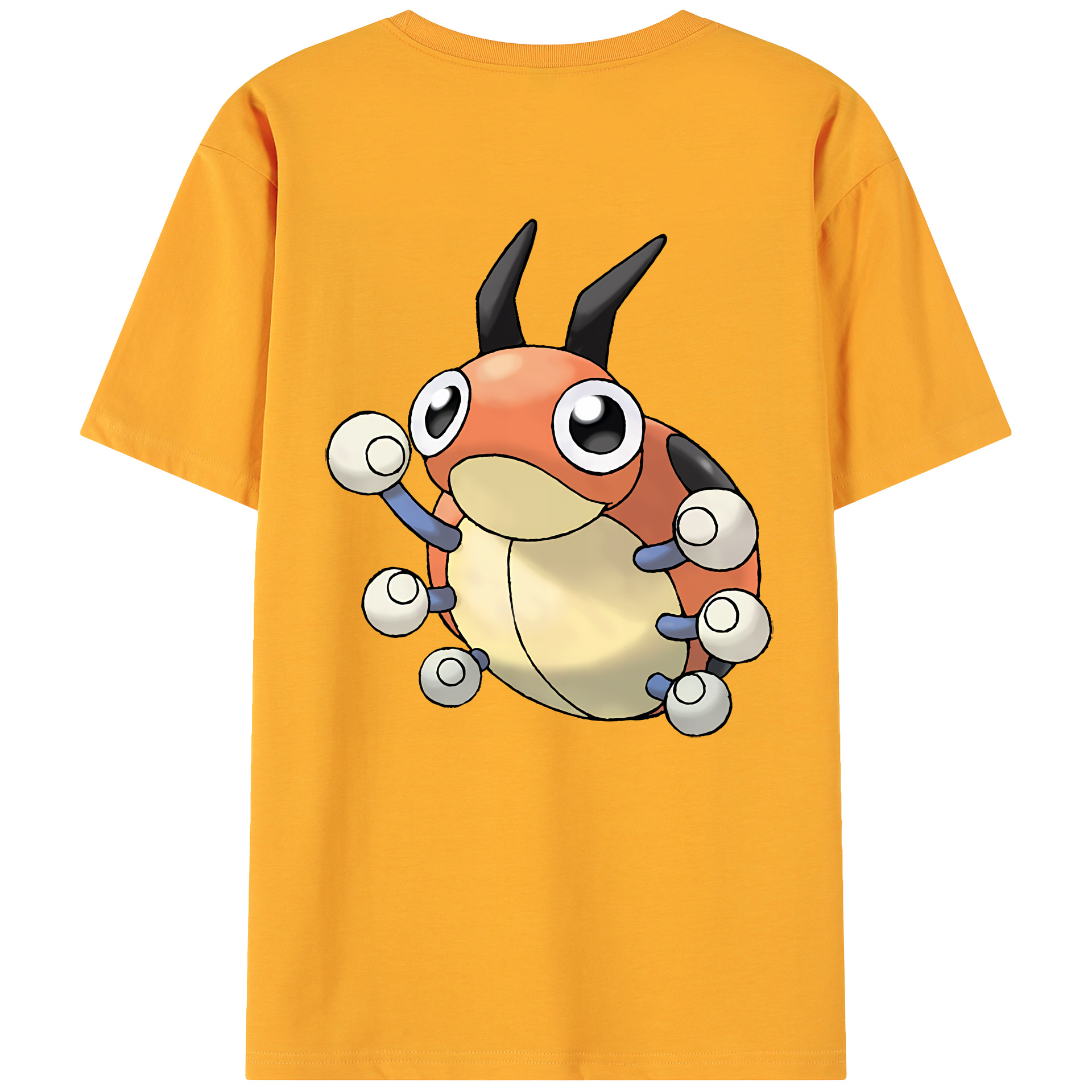 （画像用） ポケットモンスター Pokémon 綿100％ メンズ半袖Tシャツ（バックプリント） 通気性