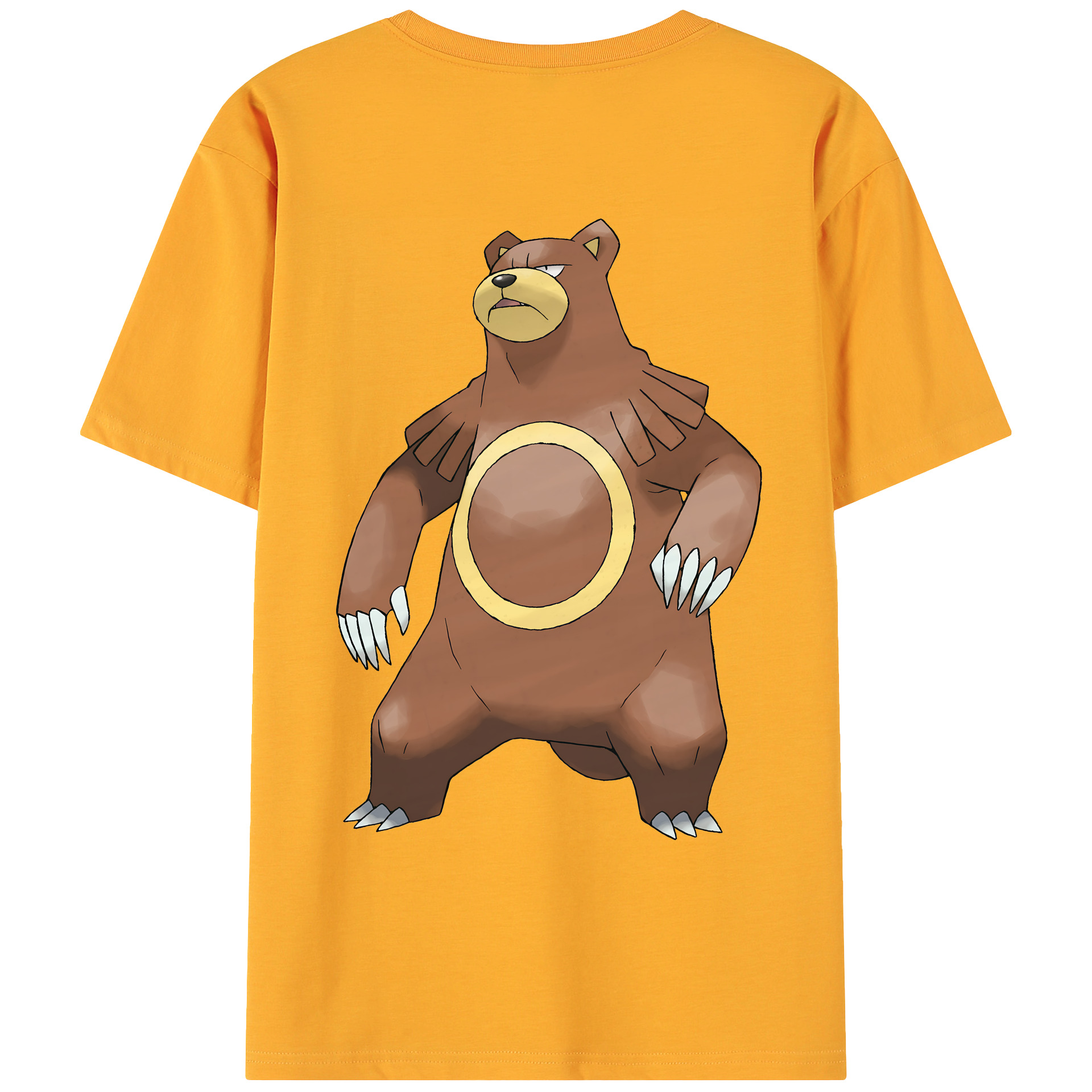 （画像用） ポケットモンスター Pokémon 綿100％ メンズ半袖Tシャツ（バックプリント） 通気性