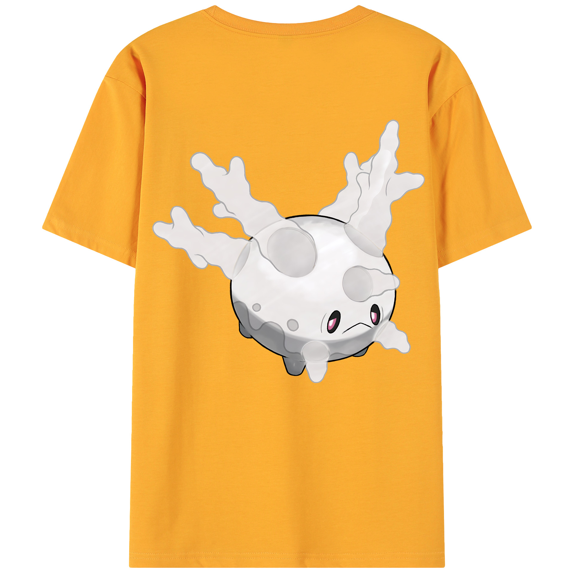 （画像用） ポケットモンスター Pokémon 綿100％ メンズ半袖Tシャツ（バックプリント） 通気性