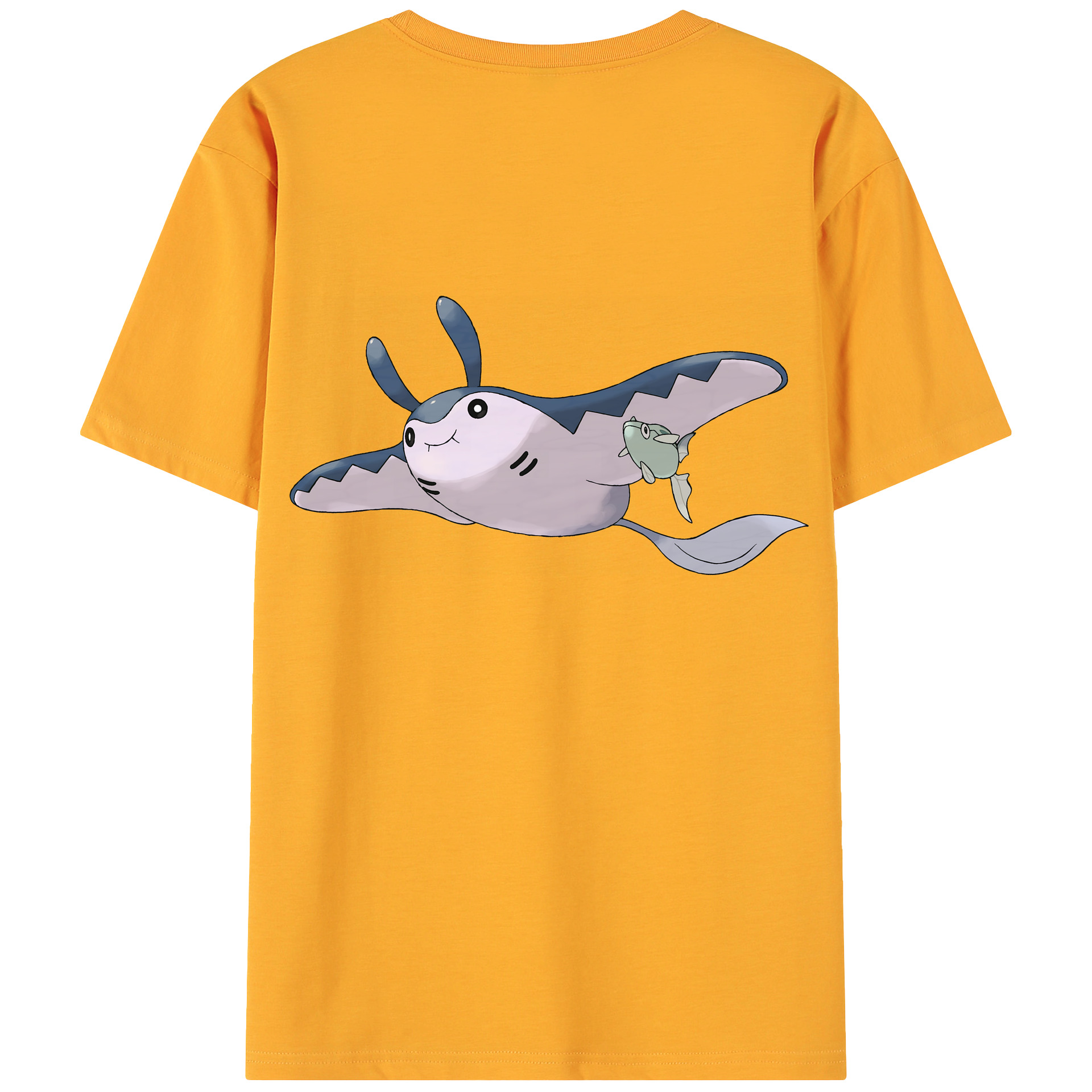 （画像用） ポケットモンスター Pokémon 綿100％ メンズ半袖Tシャツ（バックプリント） 通気性