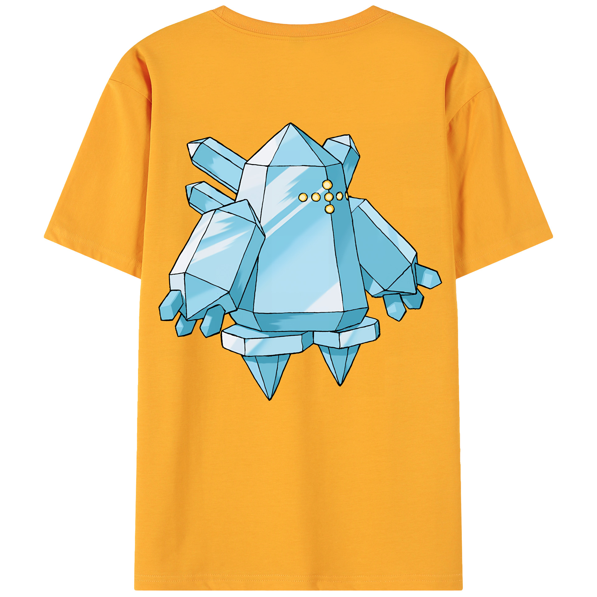 （画像用） ポケットモンスター Pokémon 綿100％ メンズ半袖Tシャツ（バックプリント） 通気性