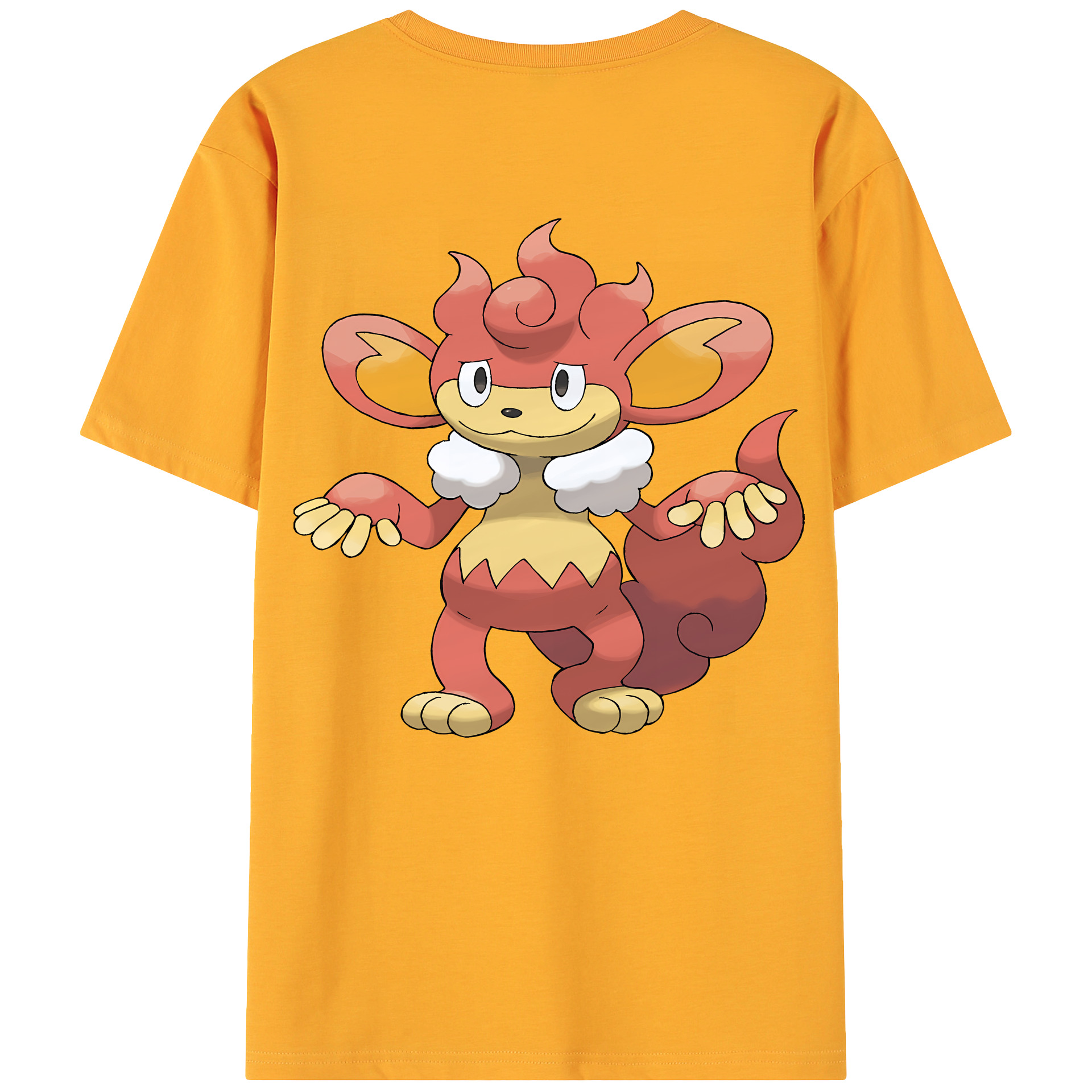 （画像用） ポケットモンスター Pokémon 綿100％ メンズ半袖Tシャツ（バックプリント） 通気性