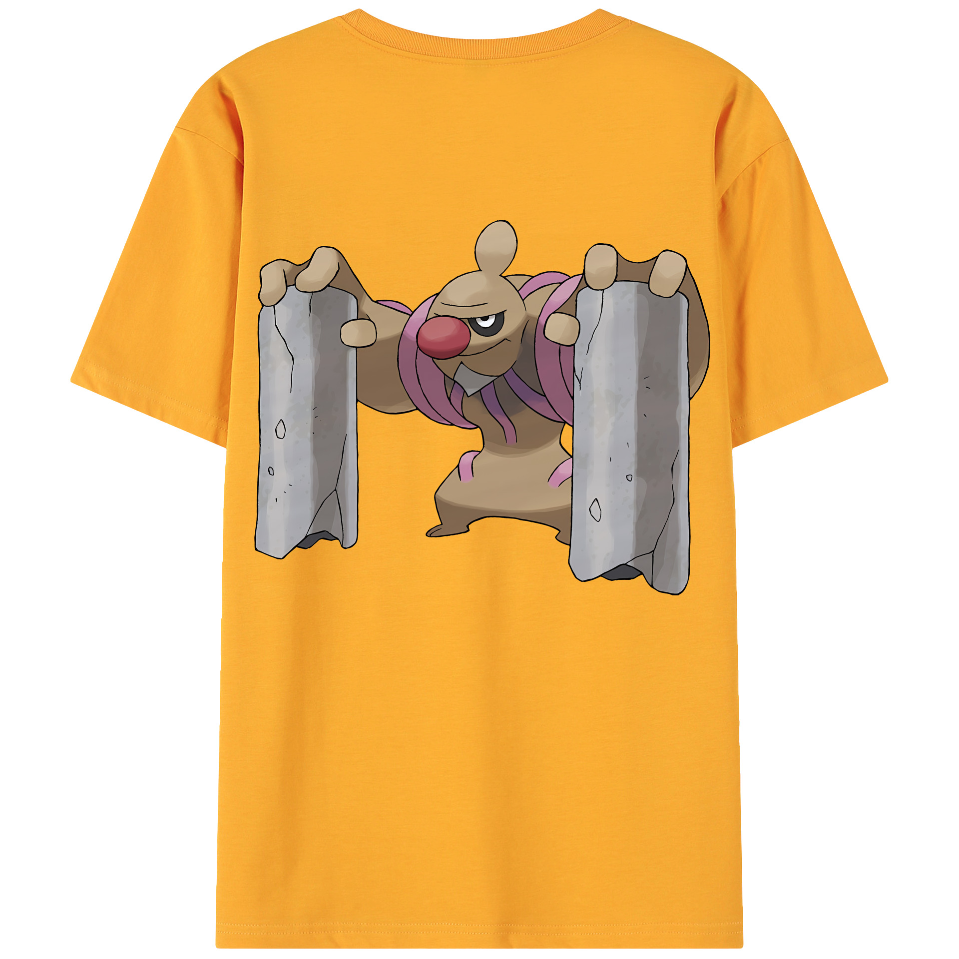 （画像用） ポケットモンスター Pokémon 綿100％ メンズ半袖Tシャツ（バックプリント） 通気性