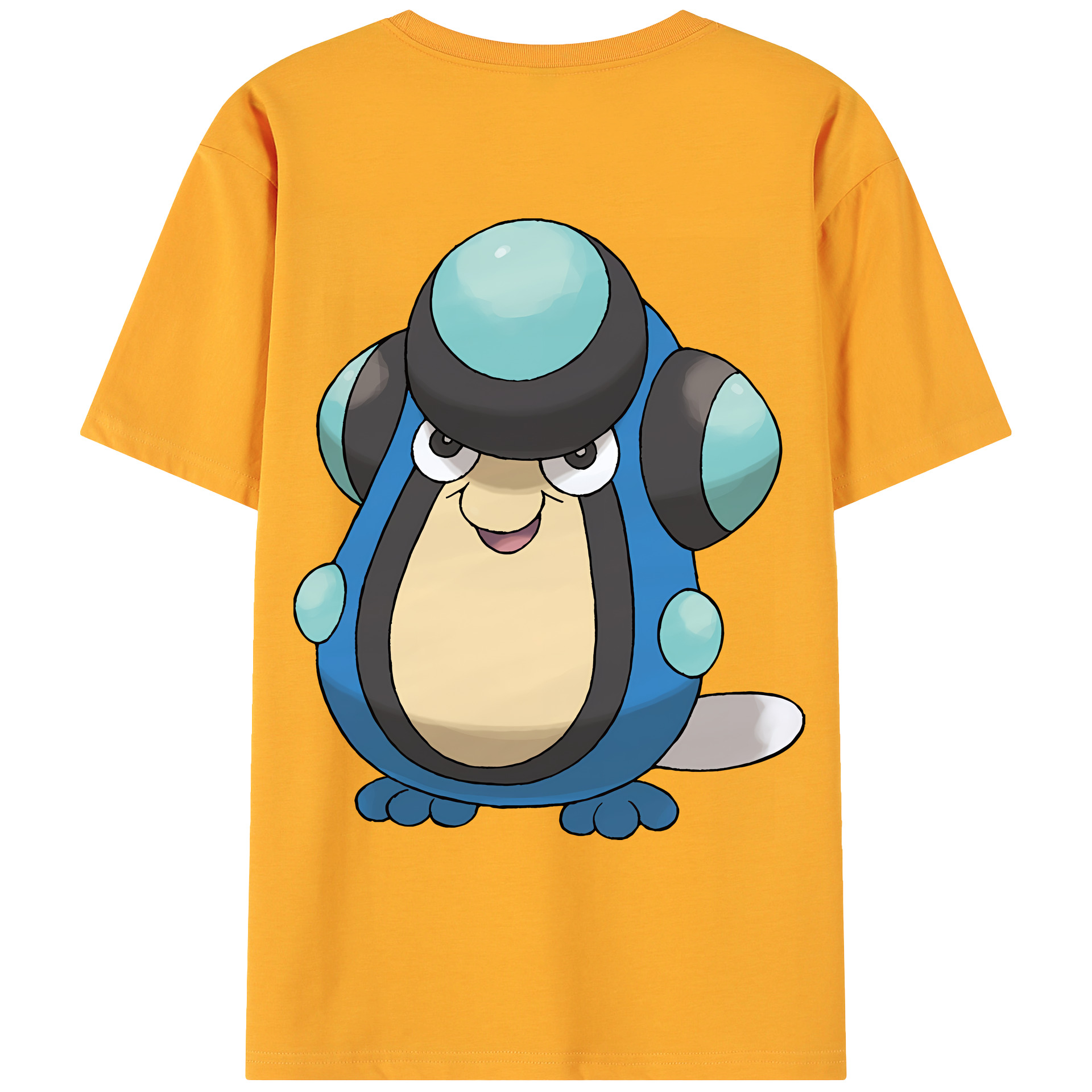 （画像用） ポケットモンスター Pokémon 綿100％ メンズ半袖Tシャツ（バックプリント） 通気性