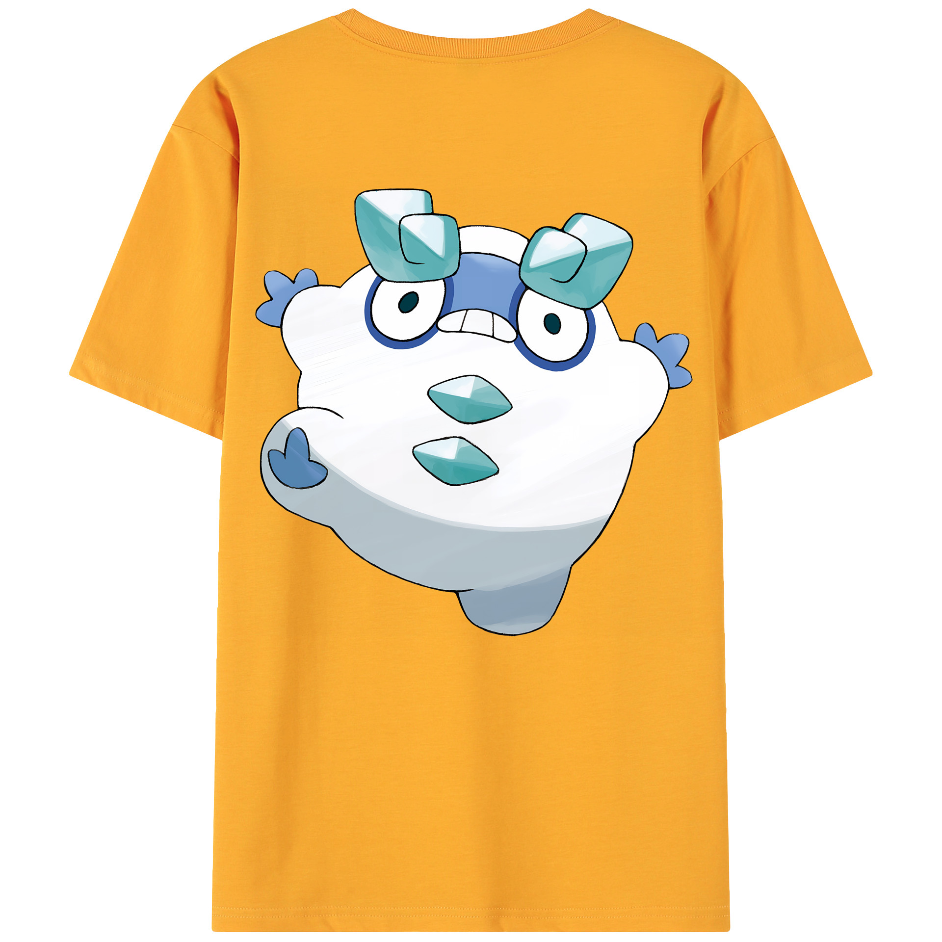 （画像用） ポケットモンスター Pokémon 綿100％ メンズ半袖Tシャツ（バックプリント） 通気性