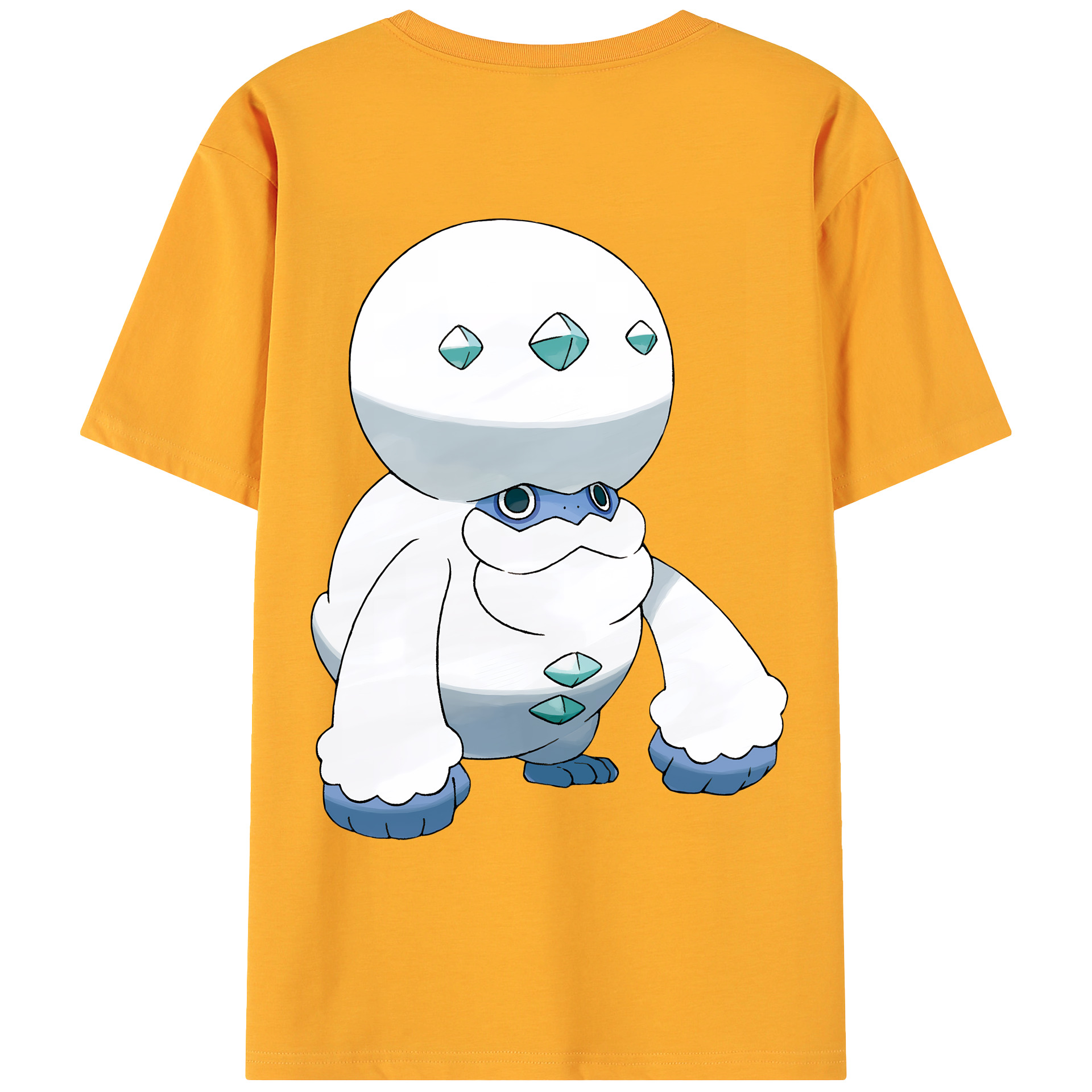 （画像用） ポケットモンスター Pokémon 綿100％ メンズ半袖Tシャツ（バックプリント） 通気性