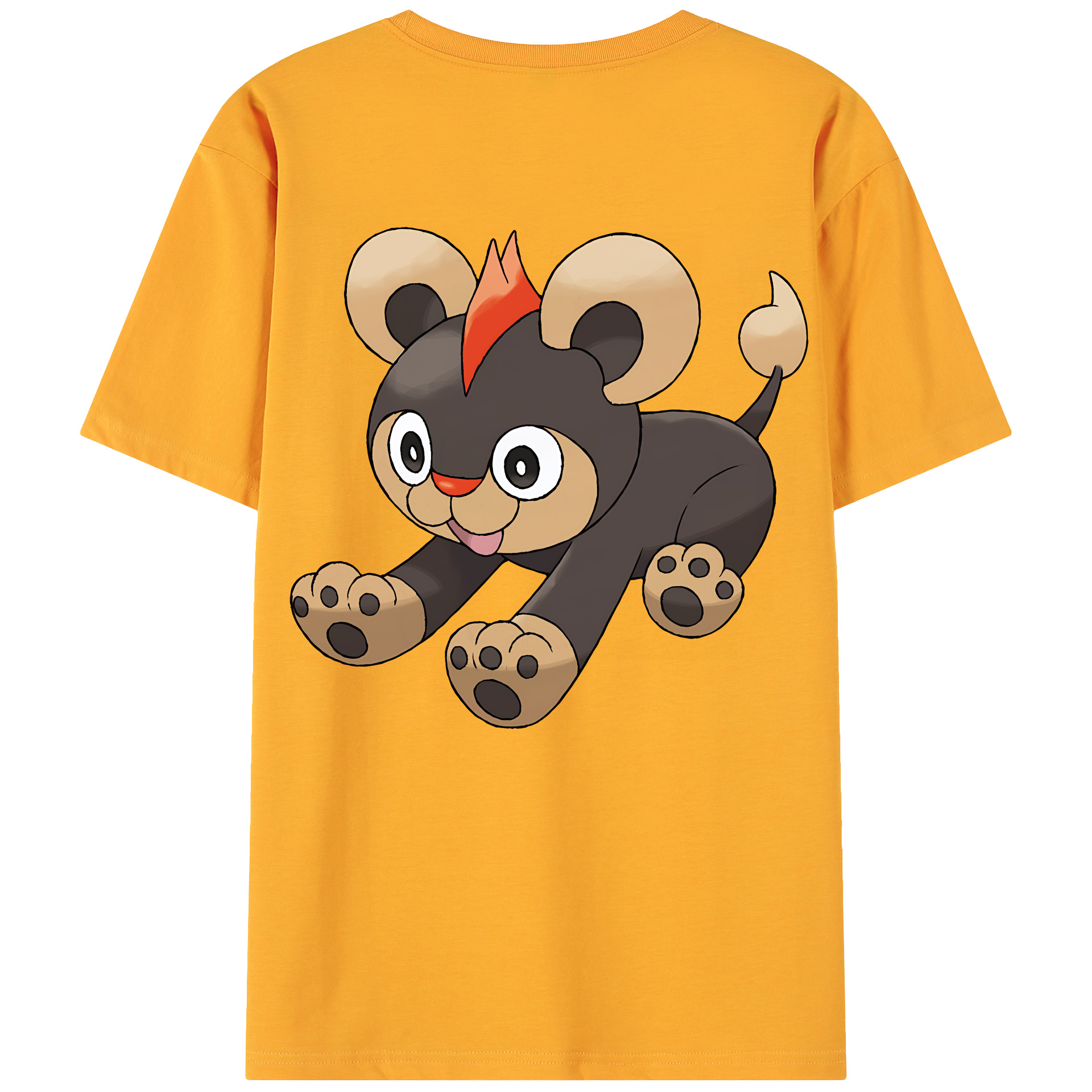 （画像用） ポケットモンスター Pokémon 綿100％ メンズ半袖Tシャツ（バックプリント） 通気性