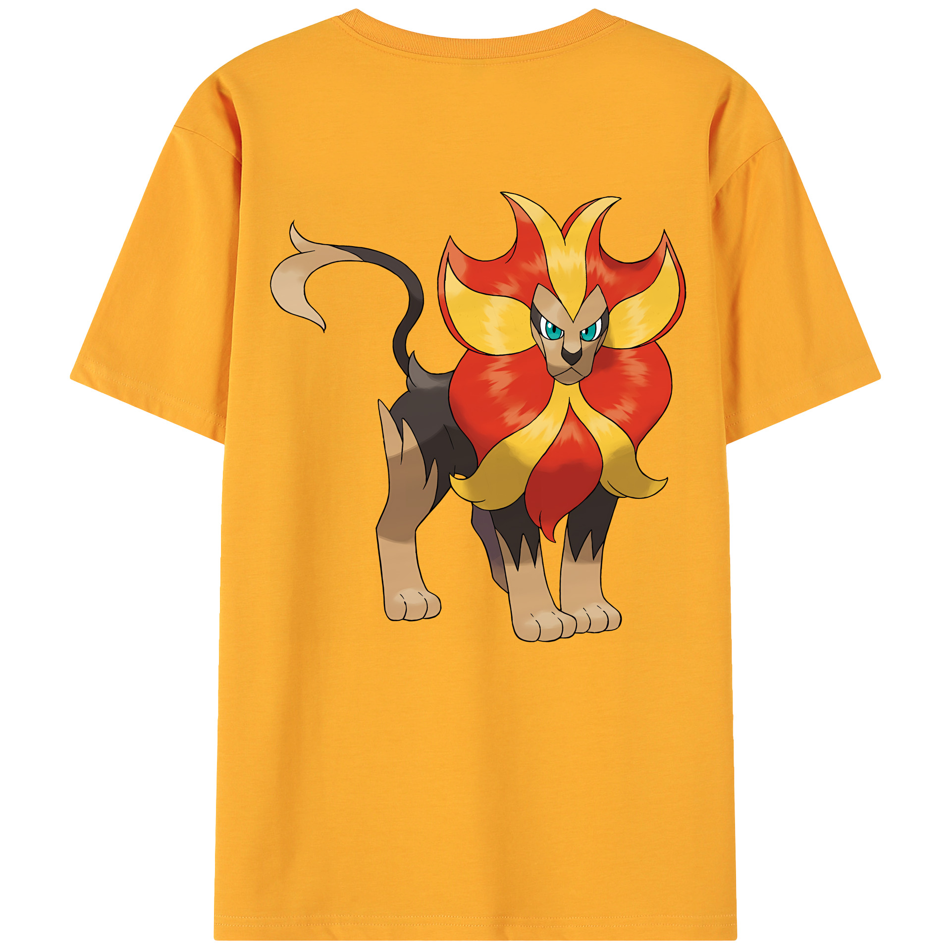 （画像用） ポケットモンスター Pokémon 綿100％ メンズ半袖Tシャツ（バックプリント） 通気性