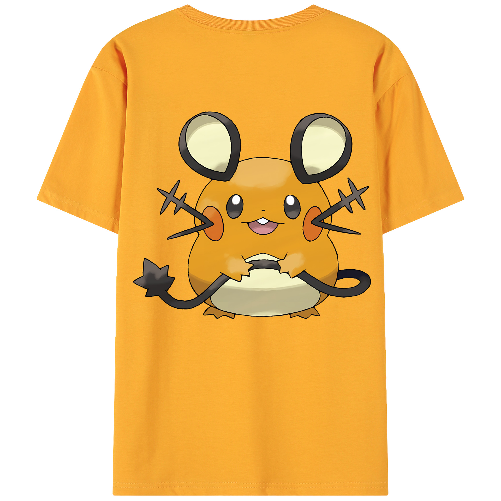 （画像用） ポケットモンスター Pokémon 綿100％ メンズ半袖Tシャツ（バックプリント） 通気性