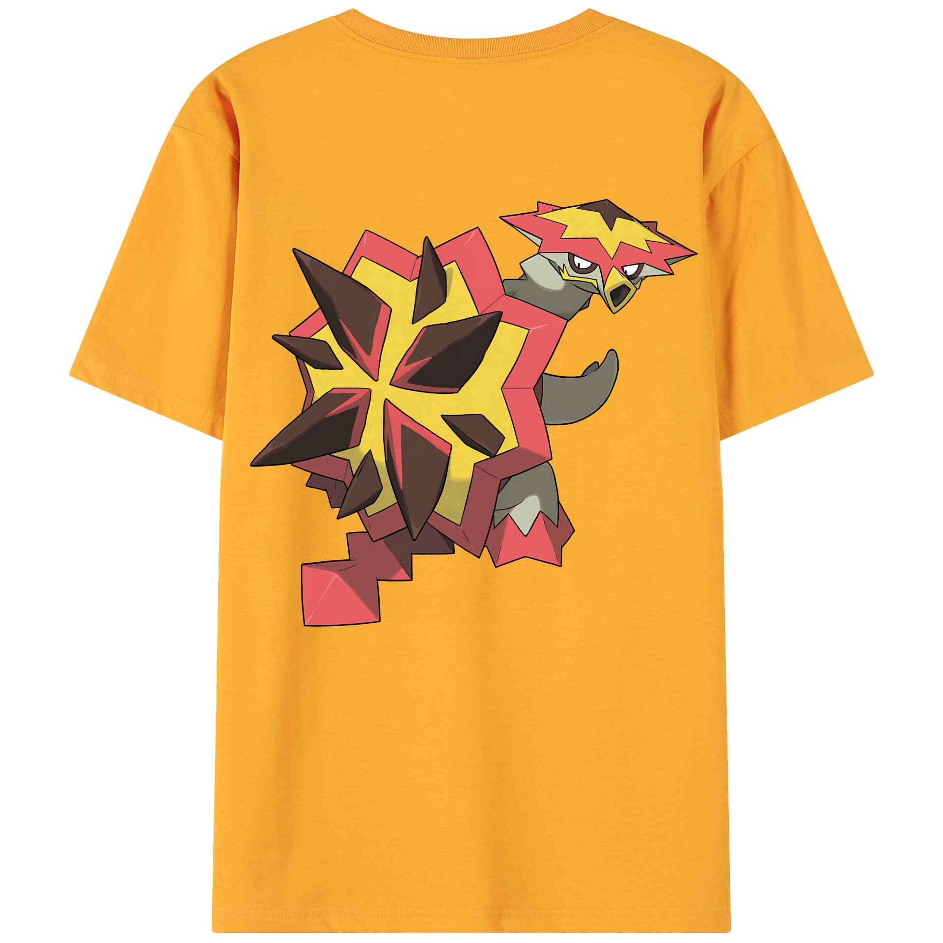 （画像用） ポケットモンスター Pokémon 綿100％ メンズ半袖Tシャツ（バックプリント） 通気性