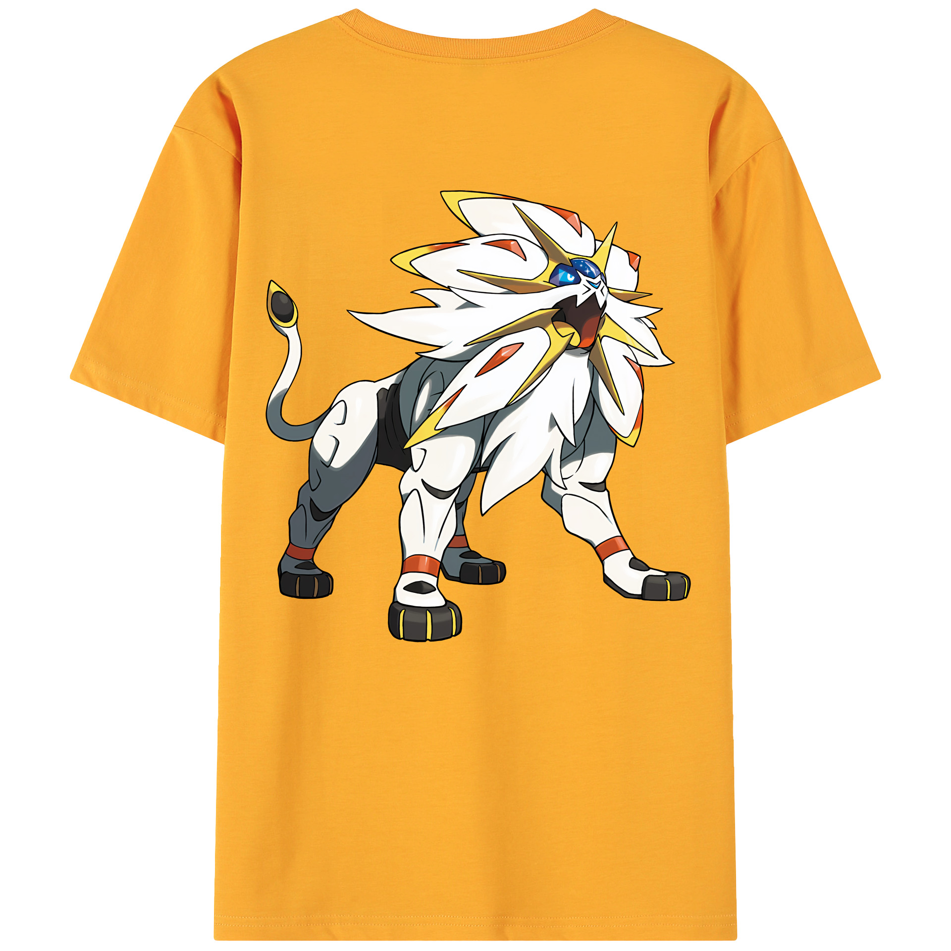 （画像用） ポケットモンスター Pokémon 綿100％ メンズ半袖Tシャツ（バックプリント） 通気性