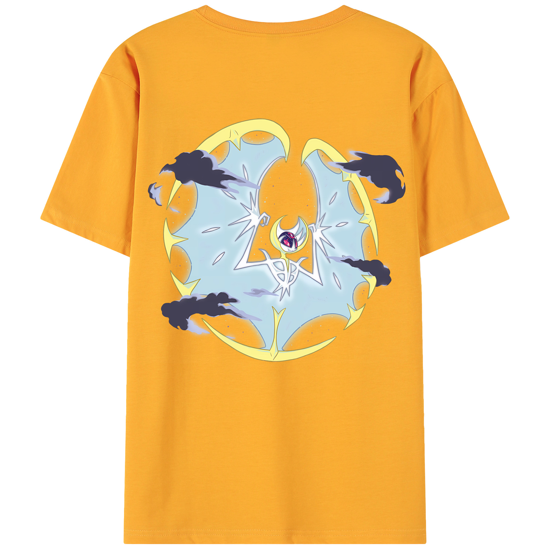 （画像用） ポケットモンスター Pokémon 綿100％ メンズ半袖Tシャツ（バックプリント） 通気性