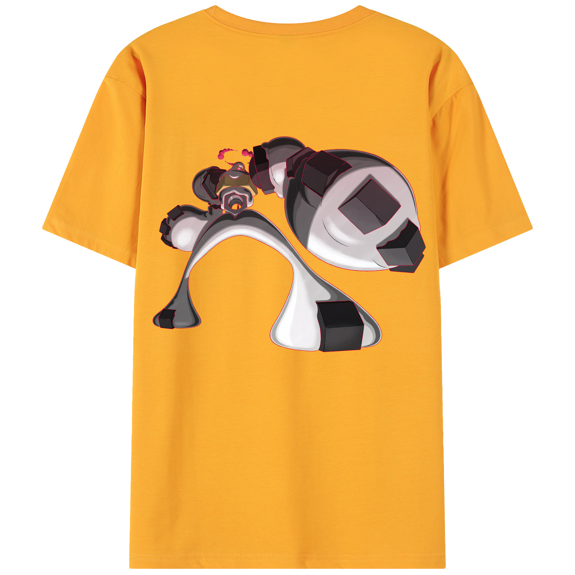 （画像用） ポケットモンスター Pokémon 綿100％ メンズ半袖Tシャツ（バックプリント） 通気性