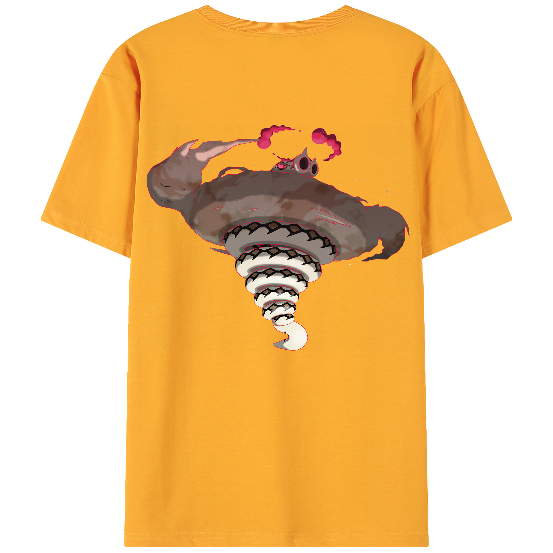 （画像用） ポケットモンスター Pokémon 綿100％ メンズ半袖Tシャツ（バックプリント） 通気性