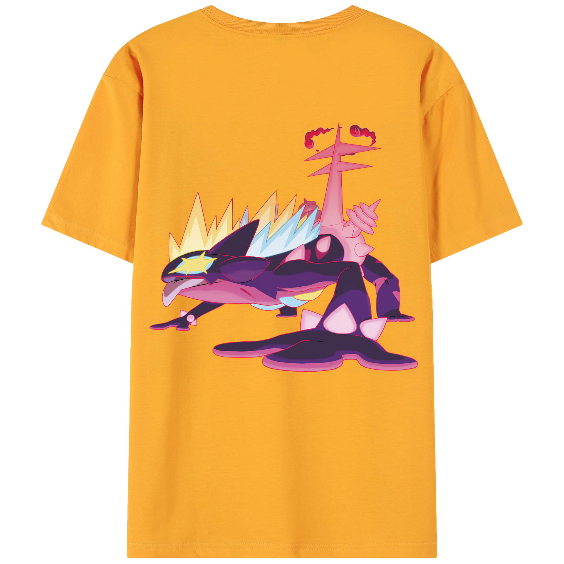 （画像用） ポケットモンスター Pokémon 綿100％ メンズ半袖Tシャツ（バックプリント） 通気性