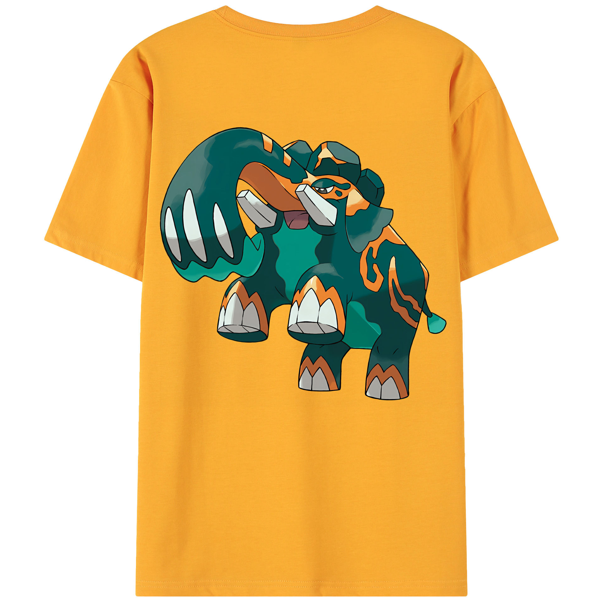 （画像用） ポケットモンスター Pokémon 綿100％ メンズ半袖Tシャツ（バックプリント） 通気性