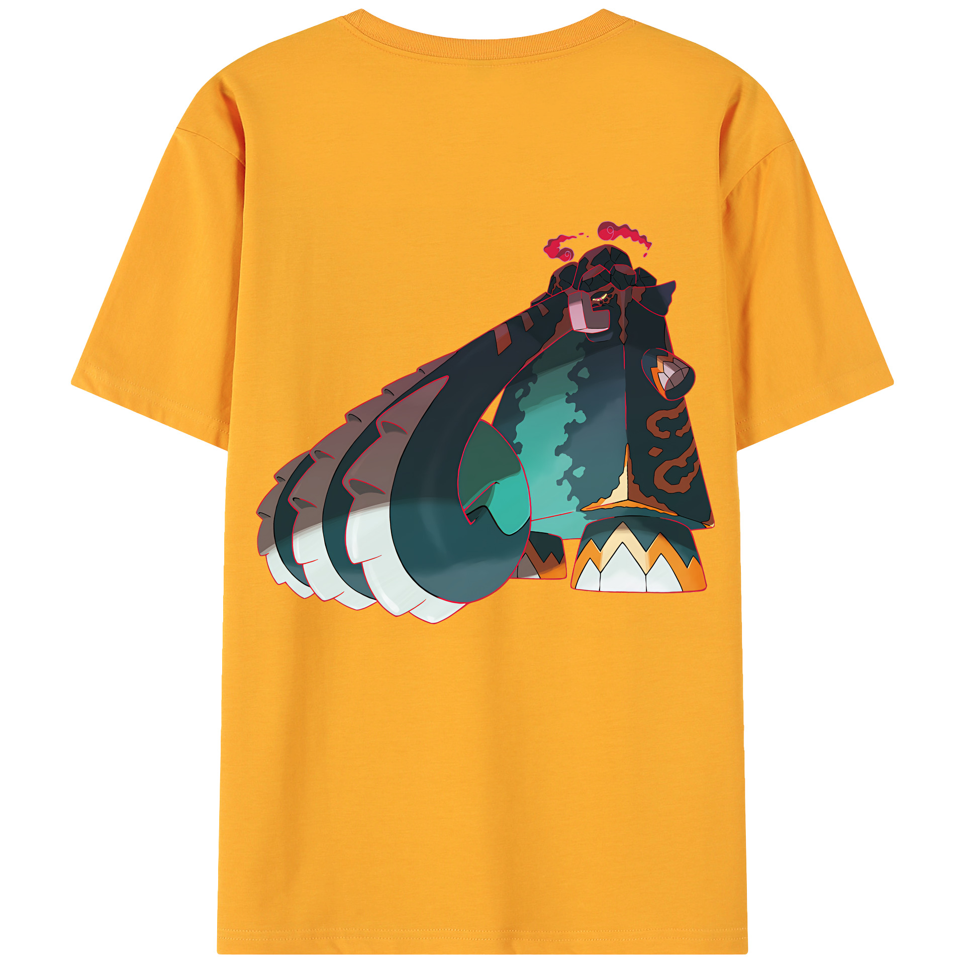 （画像用） ポケットモンスター Pokémon 綿100％ メンズ半袖Tシャツ（バックプリント） 通気性