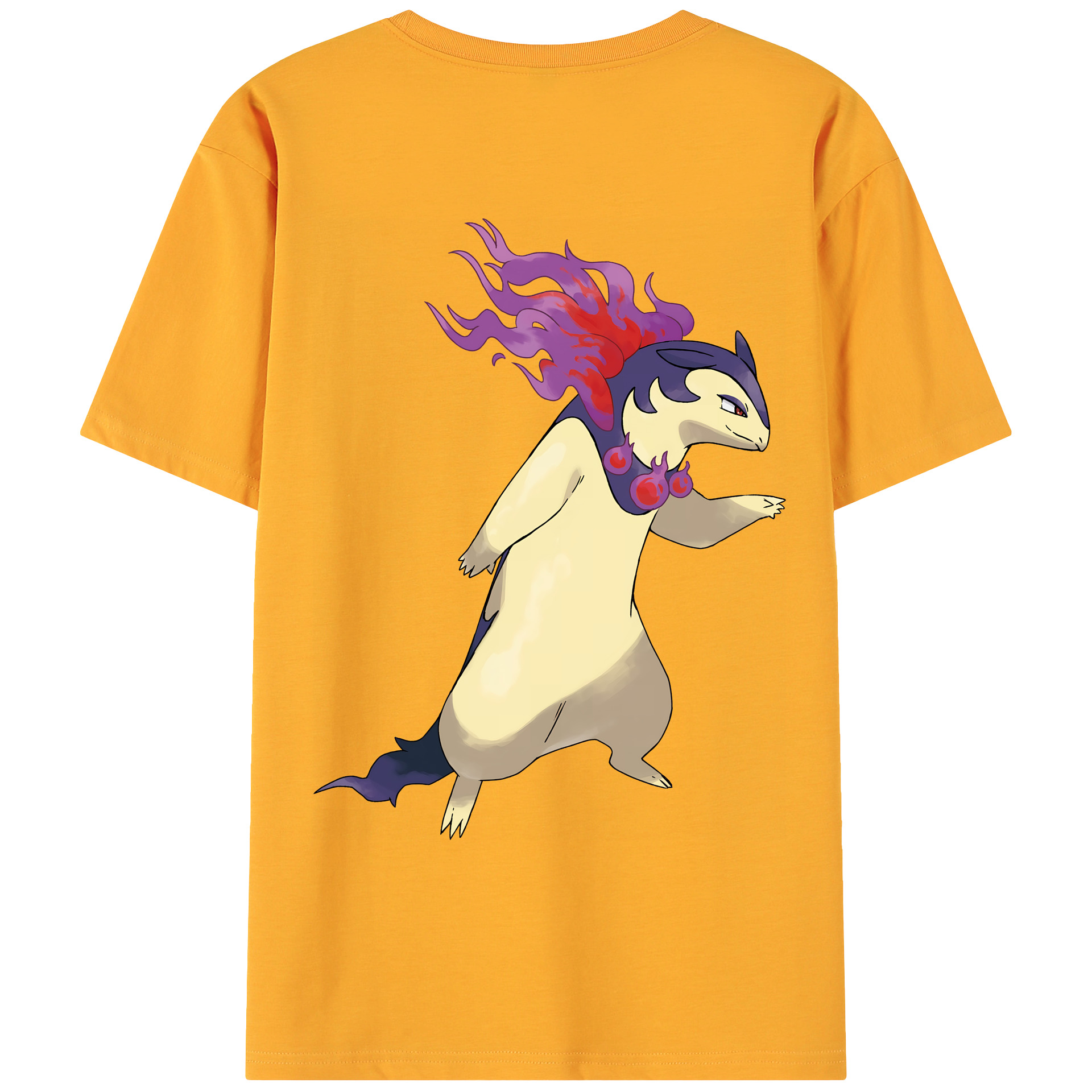 （画像用） ポケットモンスター Pokémon 綿100％ メンズ半袖Tシャツ（バックプリント） 通気性