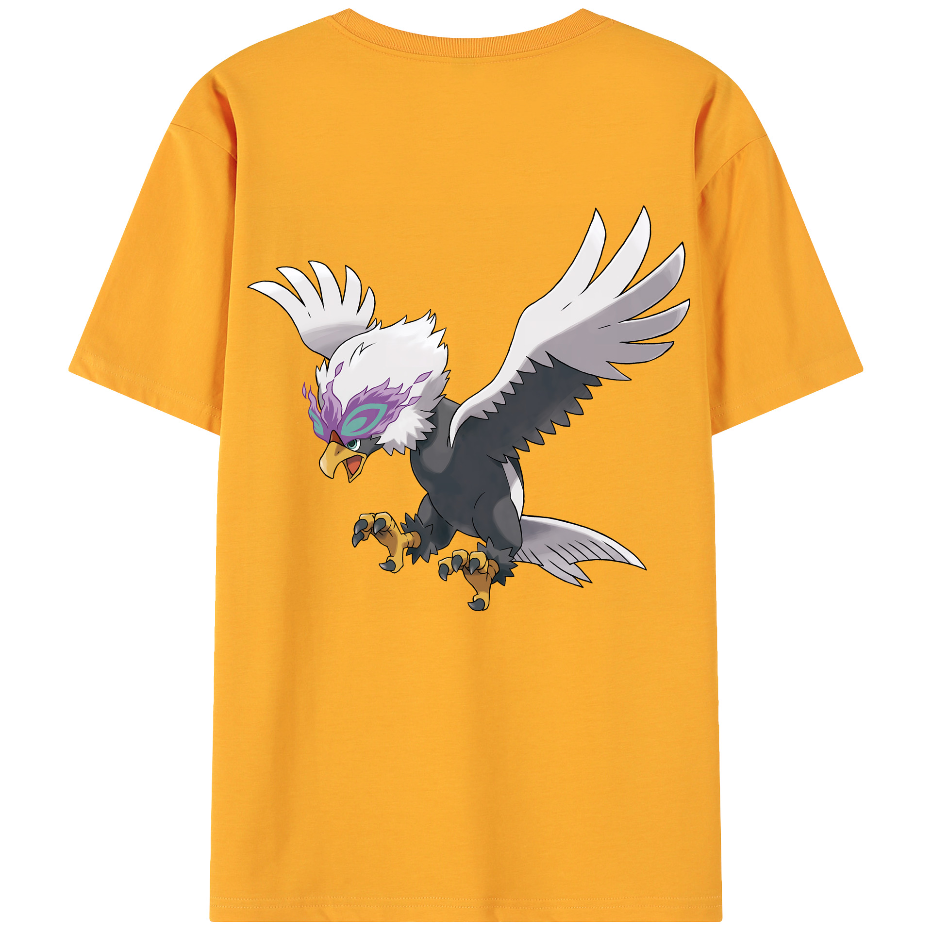 （画像用） ポケットモンスター Pokémon 綿100％ メンズ半袖Tシャツ（バックプリント） 通気性