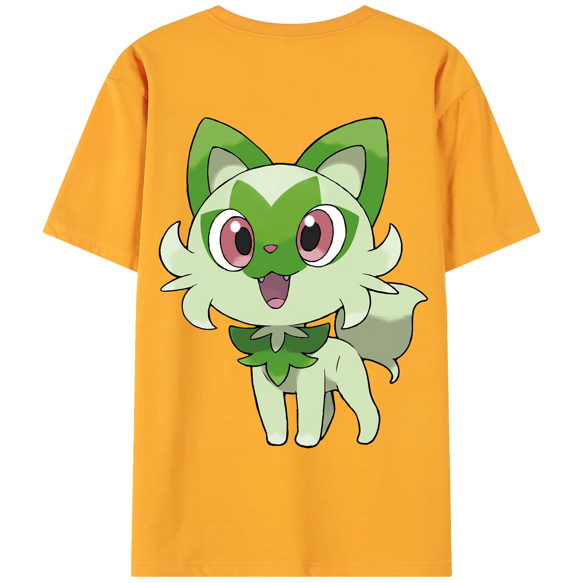 （画像用） ポケットモンスター Pokémon 綿100％ メンズ半袖Tシャツ（バックプリント） 通気性