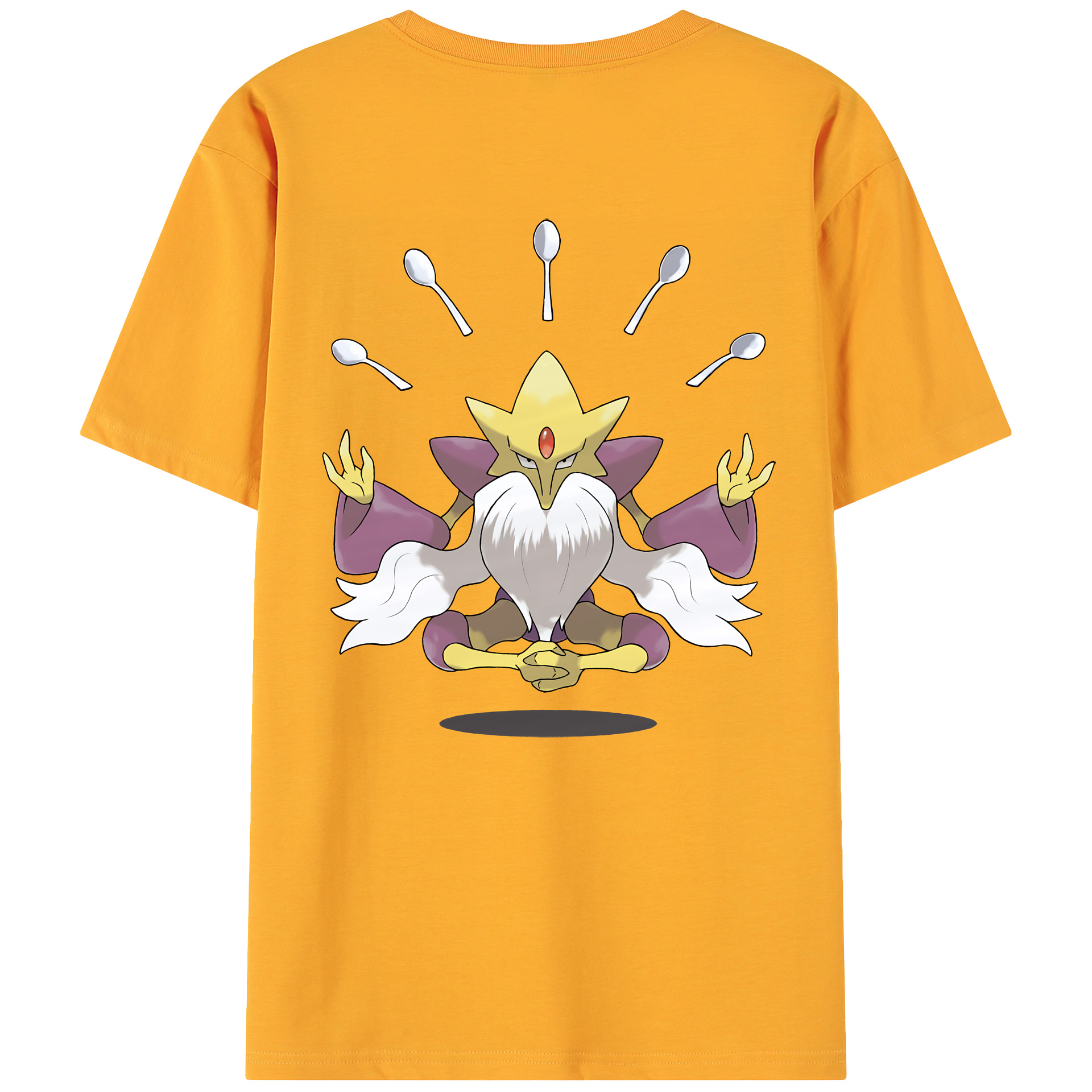 （画像用） ポケットモンスター Pokémon 綿100％ メンズ半袖Tシャツ（バックプリント） 通気性