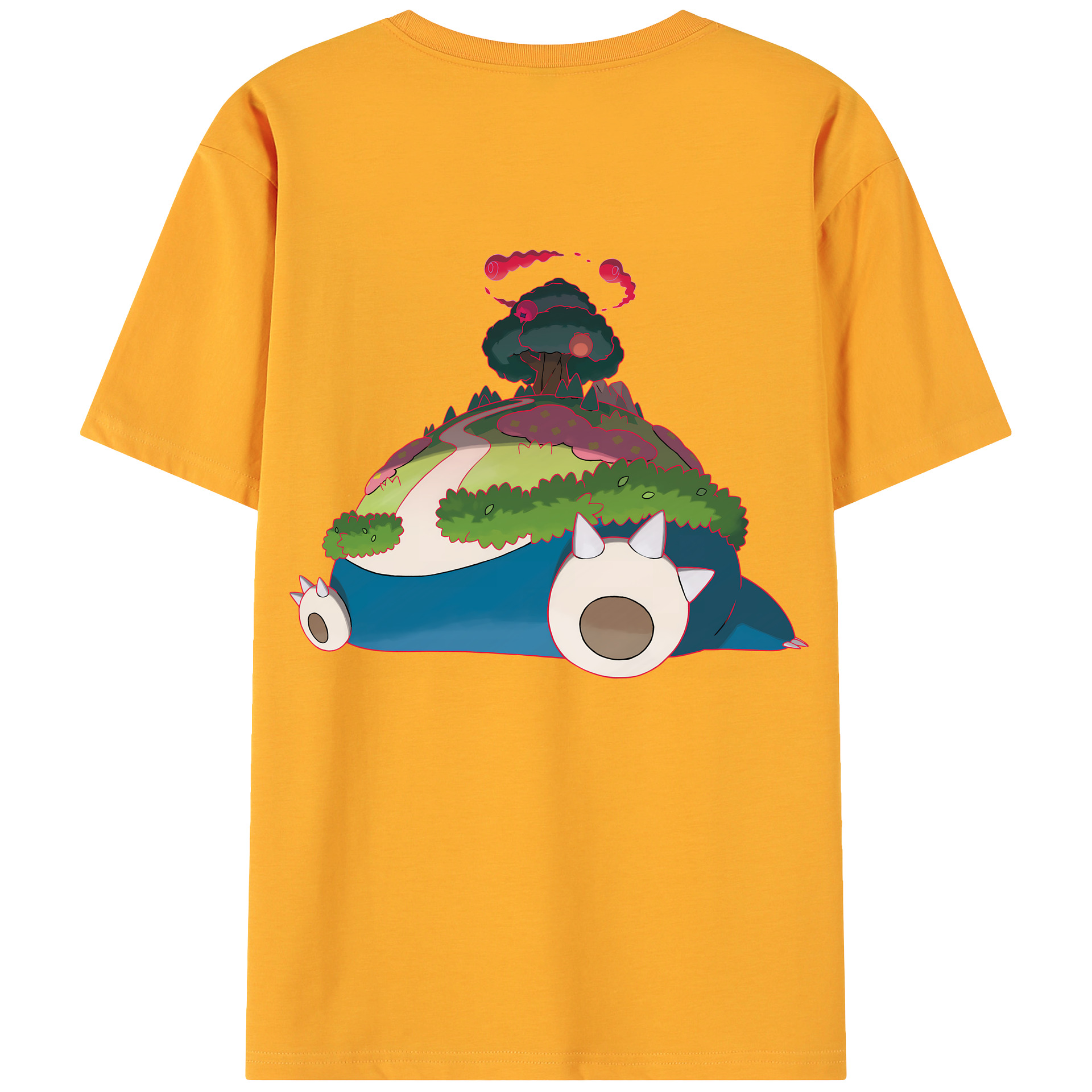 （画像用） ポケットモンスター Pokémon 綿100％ メンズ半袖Tシャツ（バックプリント） 通気性