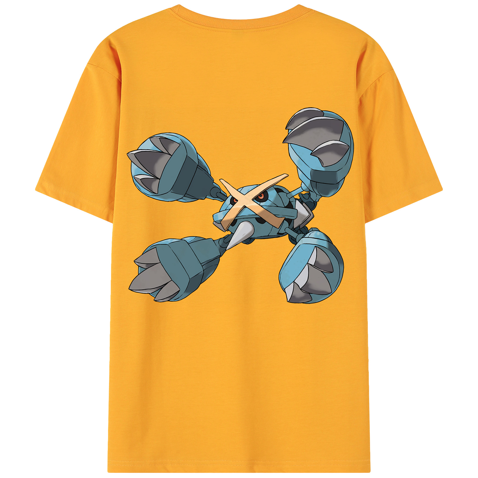 （画像用） ポケットモンスター Pokémon 綿100％ メンズ半袖Tシャツ（バックプリント） 通気性