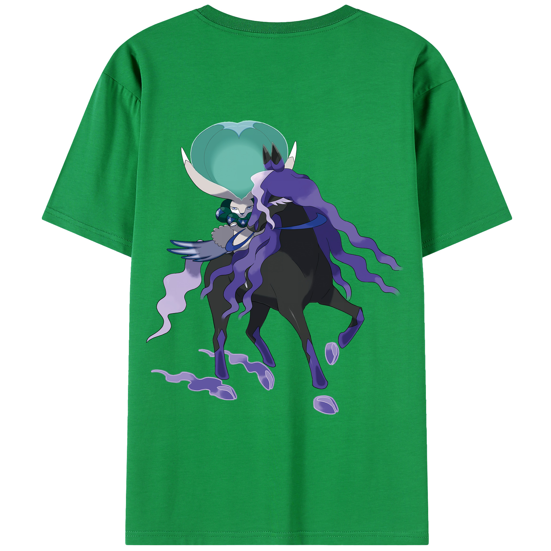 （画像用） ポケットモンスター Pokémon 綿100％ メンズ半袖Tシャツ（バックプリント） 通気性