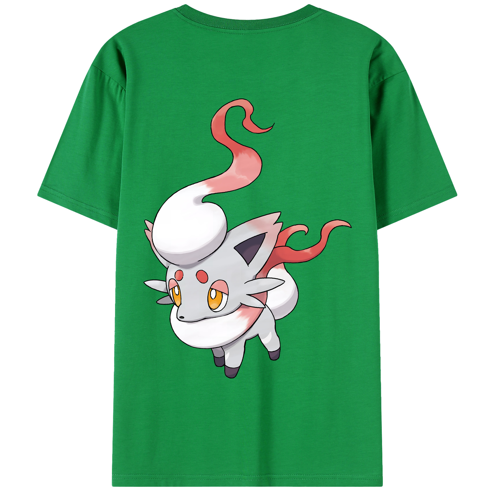 （画像用） ポケットモンスター Pokémon 綿100％ メンズ半袖Tシャツ（バックプリント） 通気性