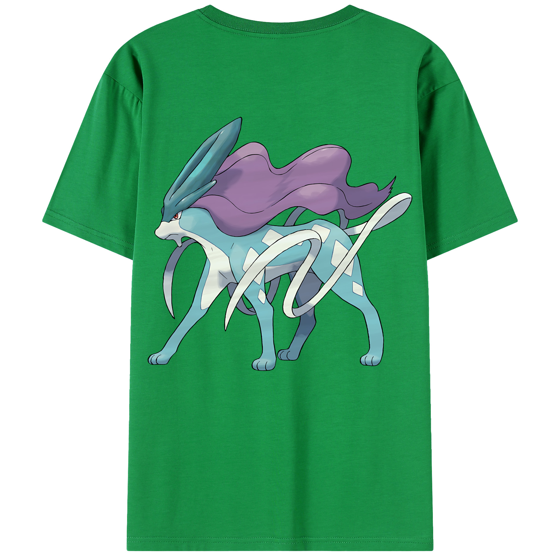 （画像用） ポケットモンスター Pokémon 綿100％ メンズ半袖Tシャツ（バックプリント） 通気性