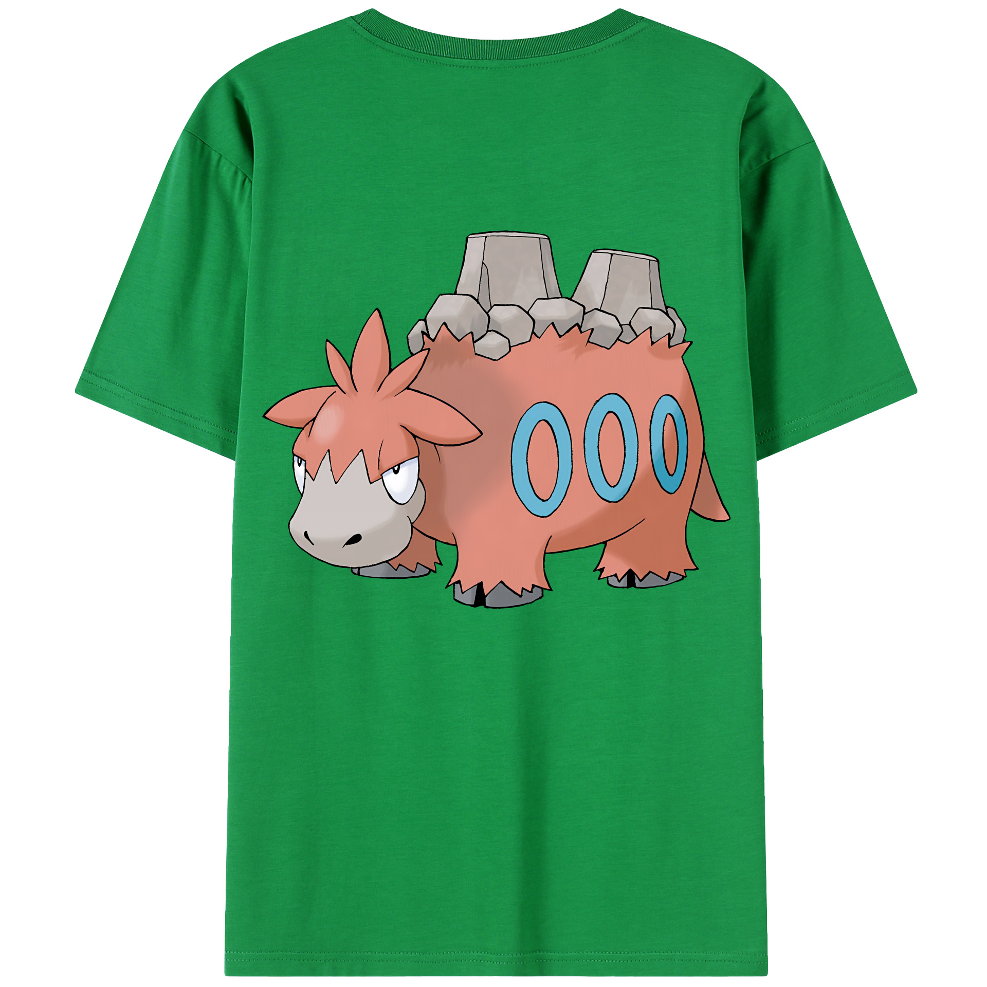 （画像用） ポケットモンスター Pokémon 綿100％ メンズ半袖Tシャツ（バックプリント） 通気性