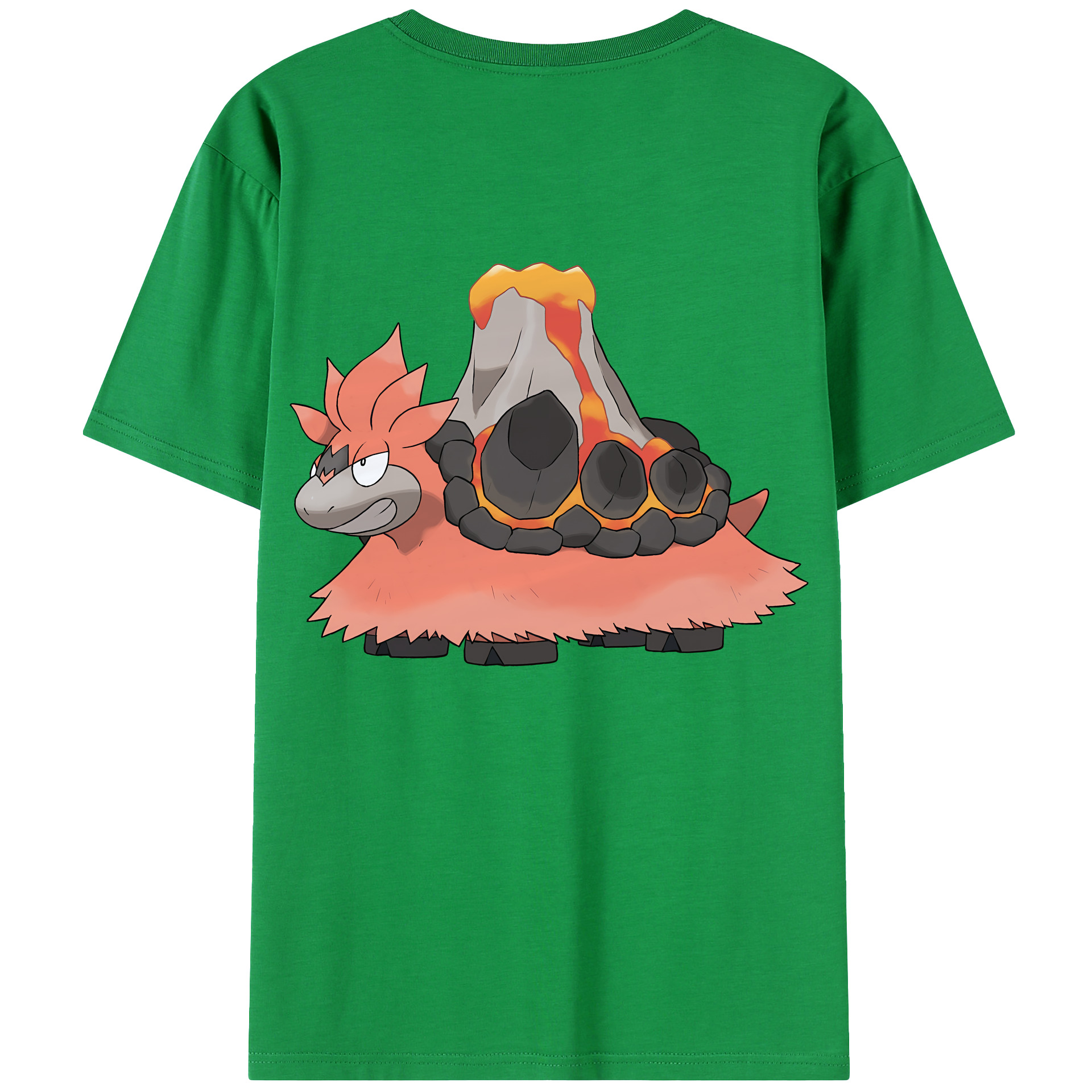 （画像用） ポケットモンスター Pokémon 綿100％ メンズ半袖Tシャツ（バックプリント） 通気性