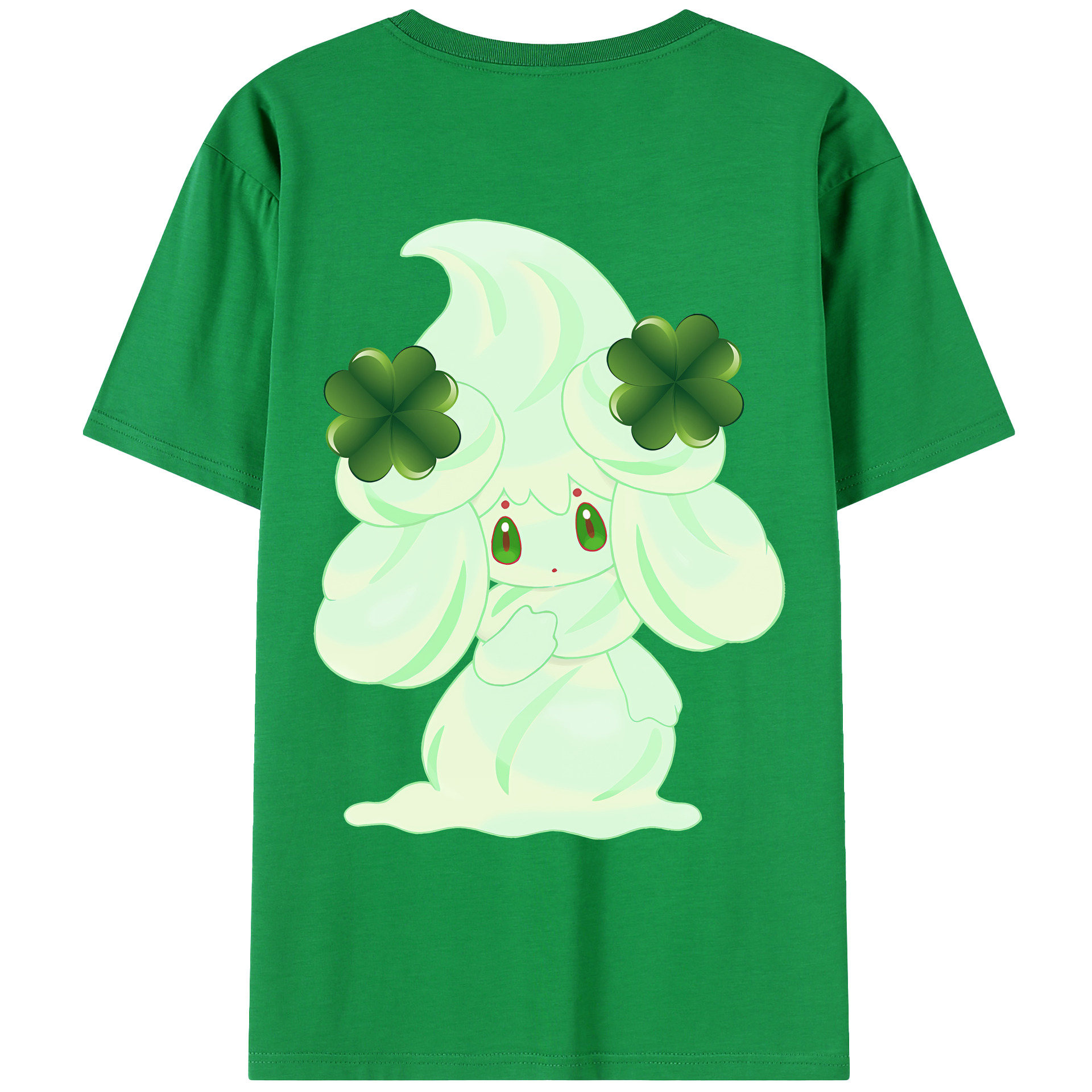 （画像用） ポケットモンスター Pokémon 綿100％ メンズ半袖Tシャツ（バックプリント） 通気性