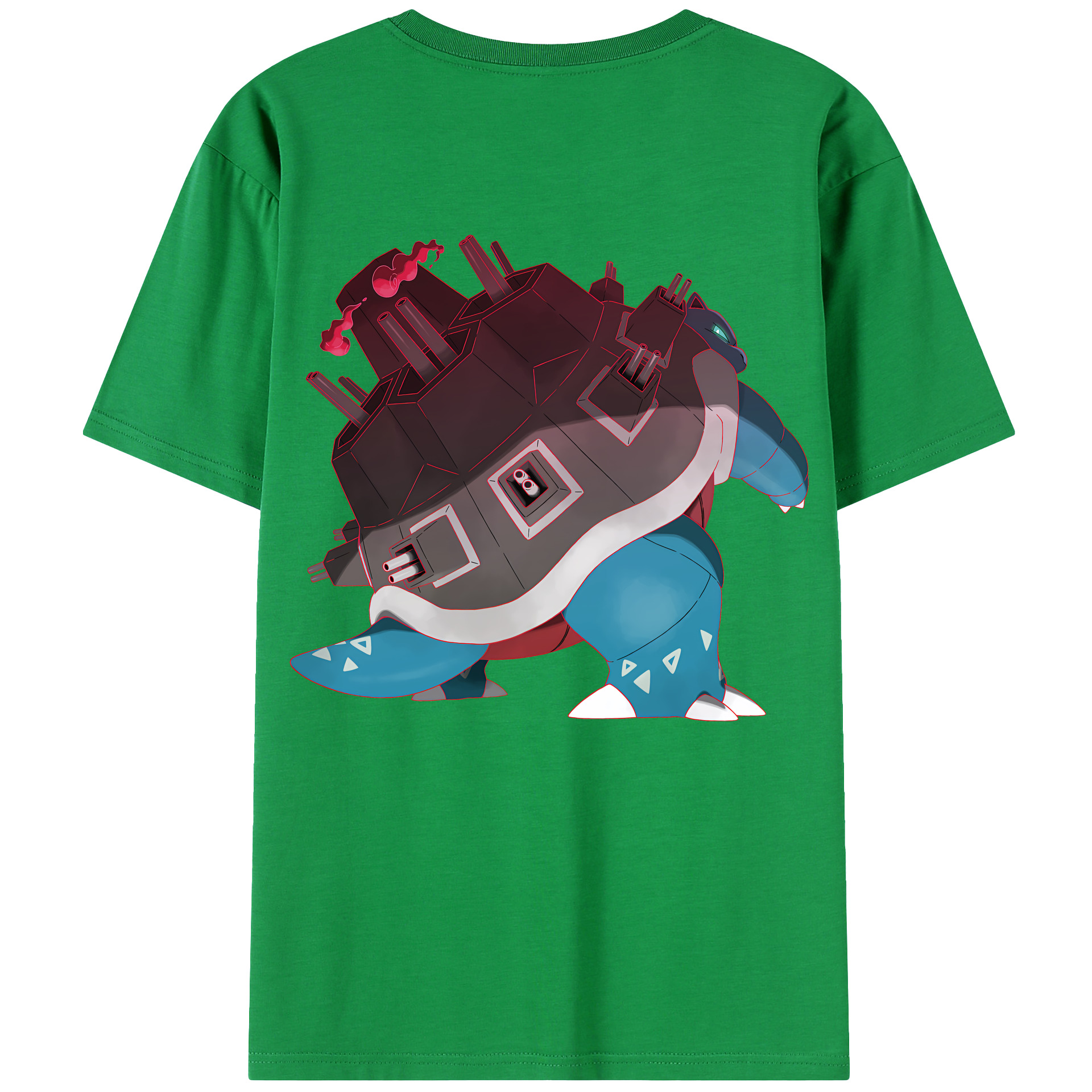 （画像用） ポケットモンスター Pokémon 綿100％ メンズ半袖Tシャツ（バックプリント） 通気性
