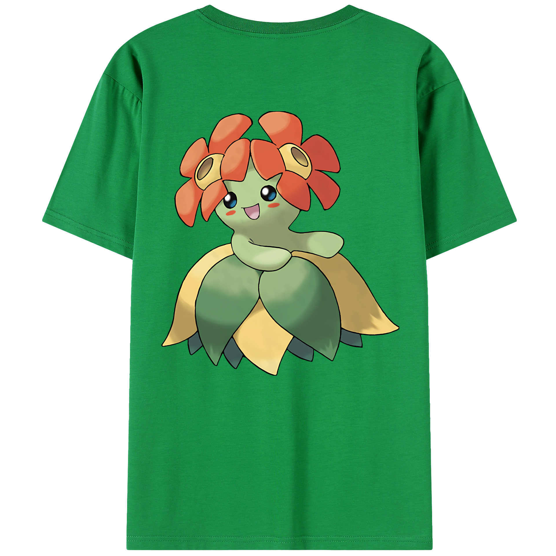 （画像用） ポケットモンスター Pokémon 綿100％ メンズ半袖Tシャツ（バックプリント） 通気性