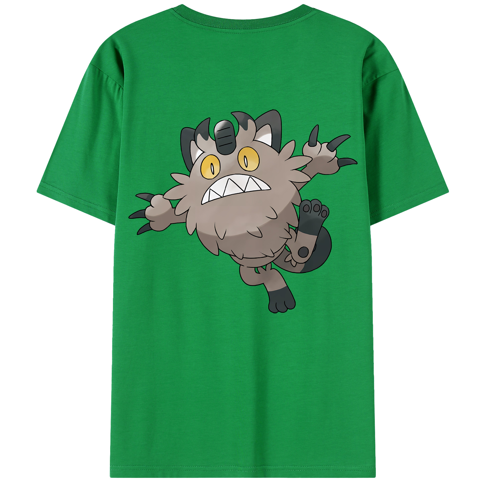 （画像用） ポケットモンスター Pokémon 綿100％ メンズ半袖Tシャツ（バックプリント） 通気性