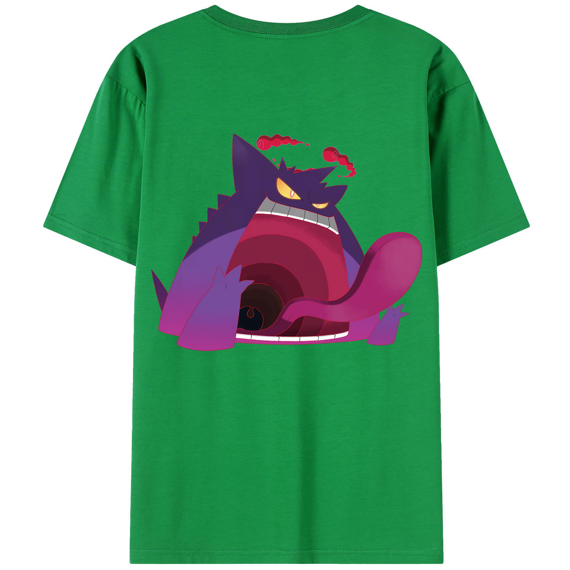 （画像用） ポケットモンスター Pokémon 綿100％ メンズ半袖Tシャツ（バックプリント） 通気性
