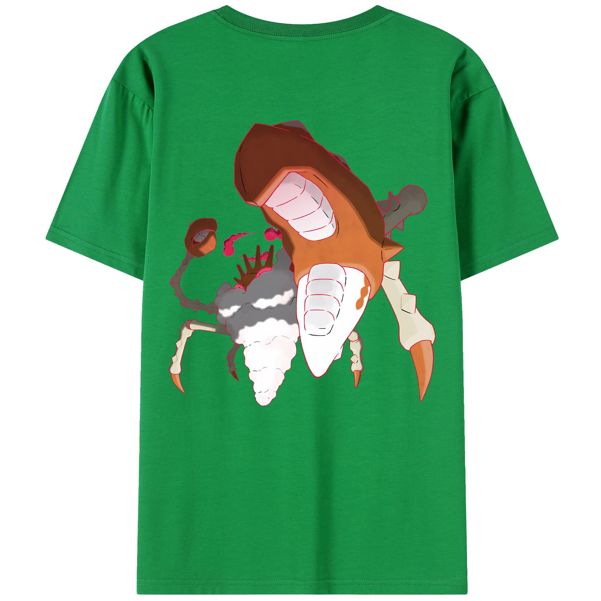 （画像用） ポケットモンスター Pokémon 綿100％ メンズ半袖Tシャツ（バックプリント） 通気性