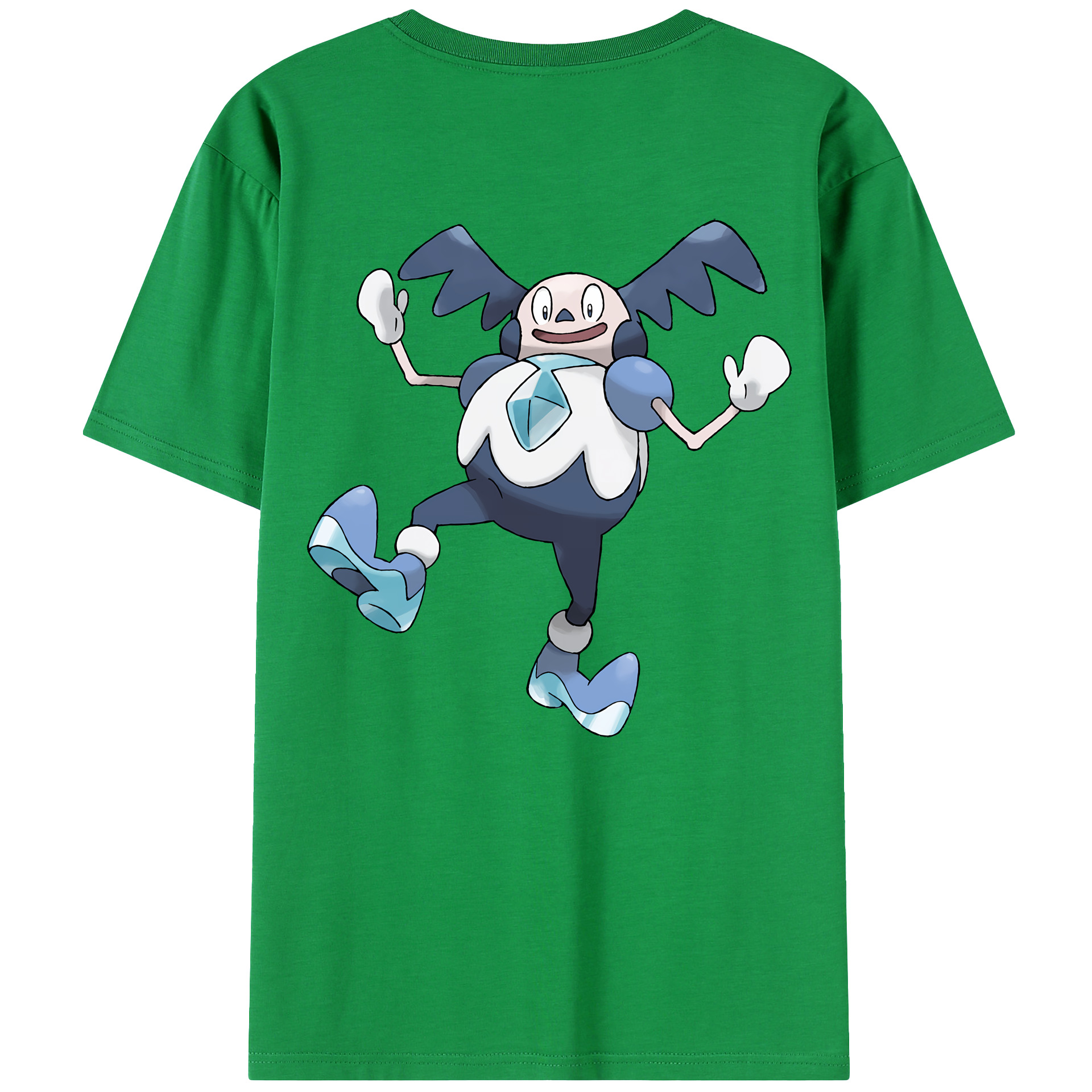 （画像用） ポケットモンスター Pokémon 綿100％ メンズ半袖Tシャツ（バックプリント） 通気性