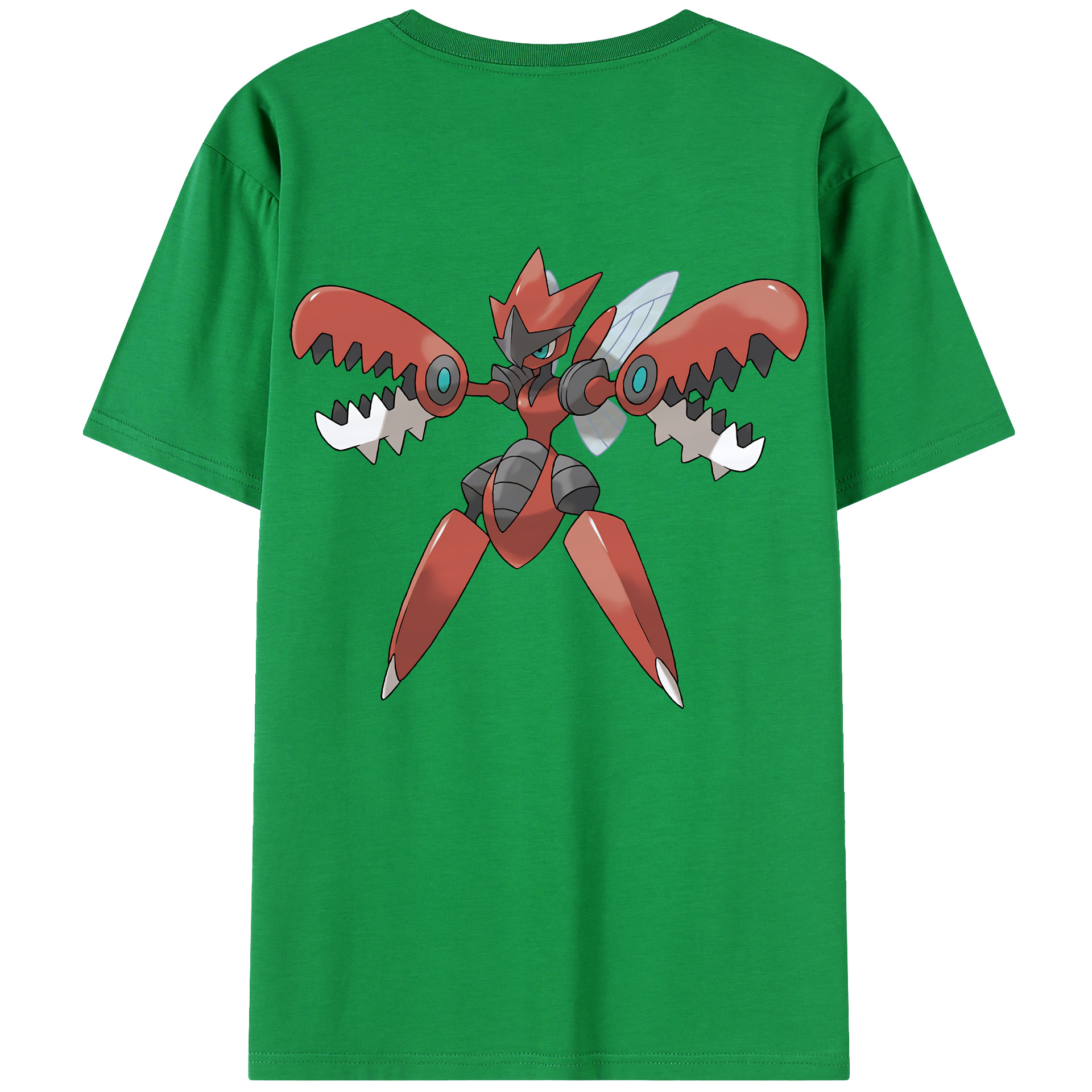 （画像用） ポケットモンスター Pokémon 綿100％ メンズ半袖Tシャツ（バックプリント） 通気性