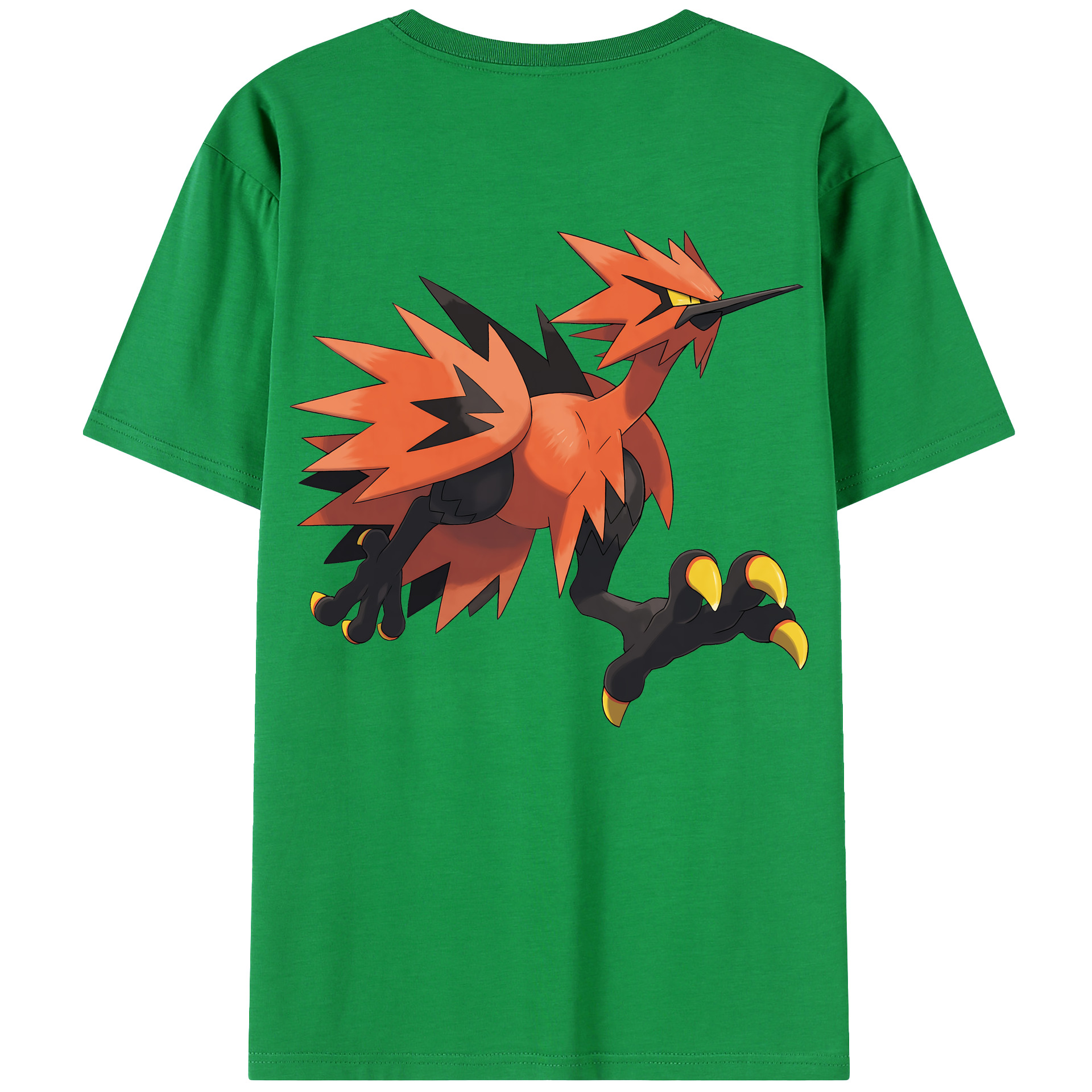 （画像用） ポケットモンスター Pokémon 綿100％ メンズ半袖Tシャツ（バックプリント） 通気性
